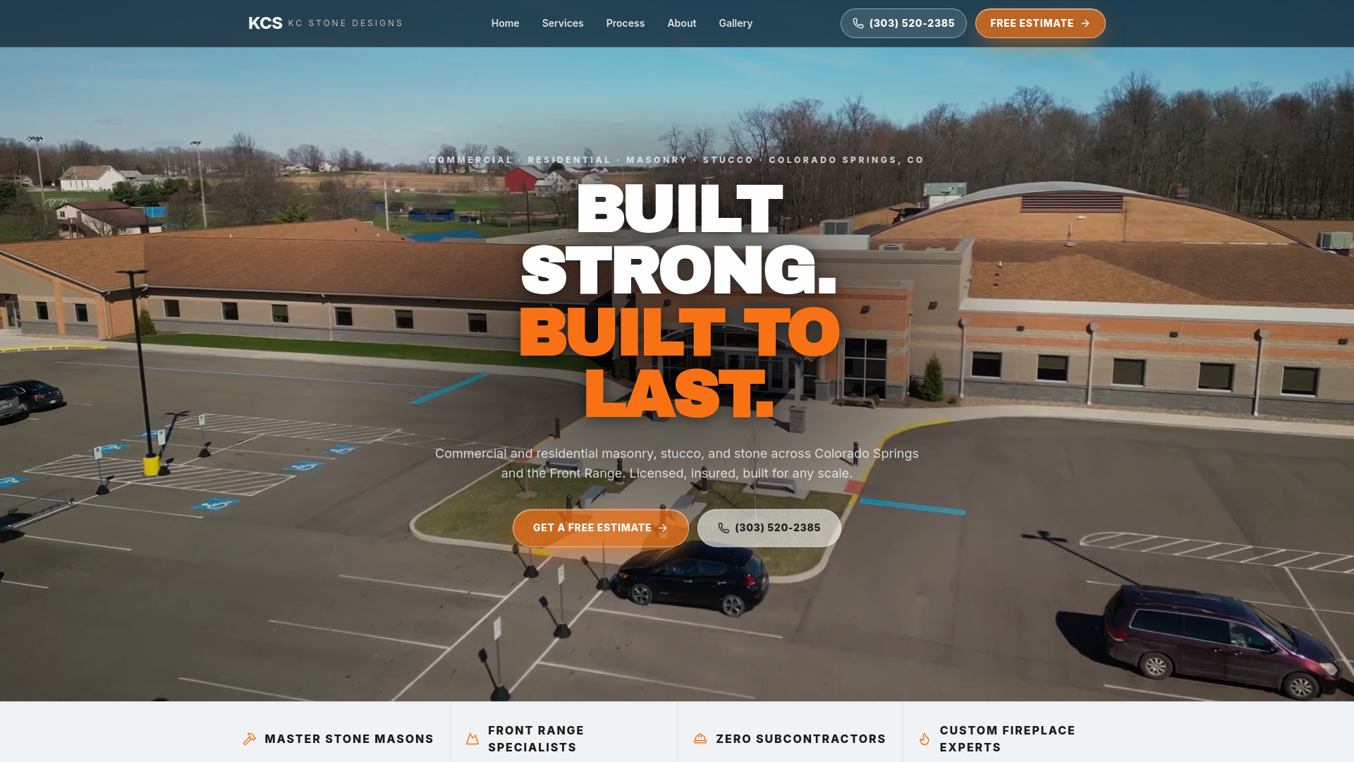 KC Stone Designs ChatGPT ad — Commercial & Residential Masonry