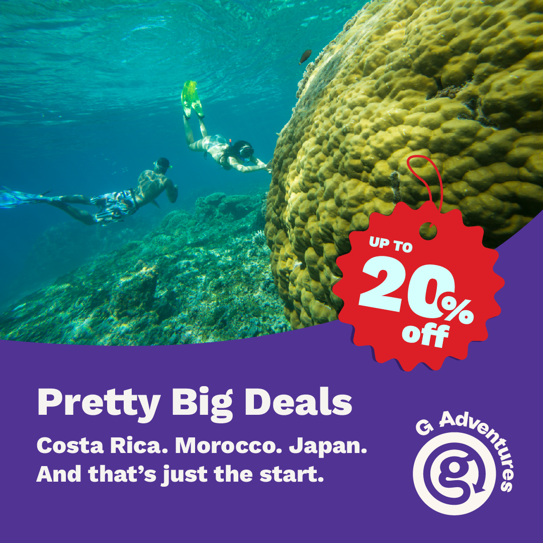G Adventures ChatGPT ad — G Adventures Pretty Big Deals
