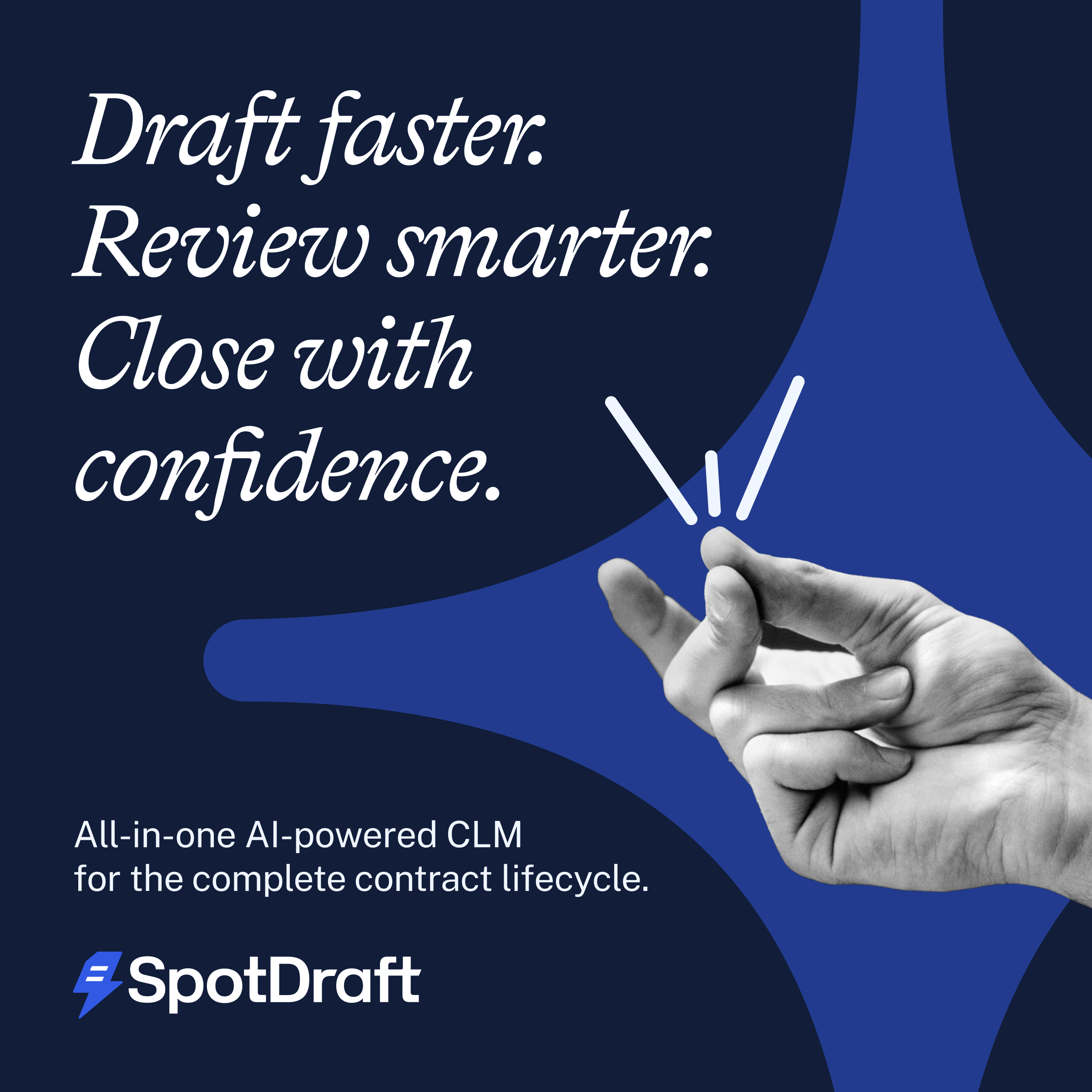 SpotDraft ChatGPT ad — Losing Visibility Into Contracts?