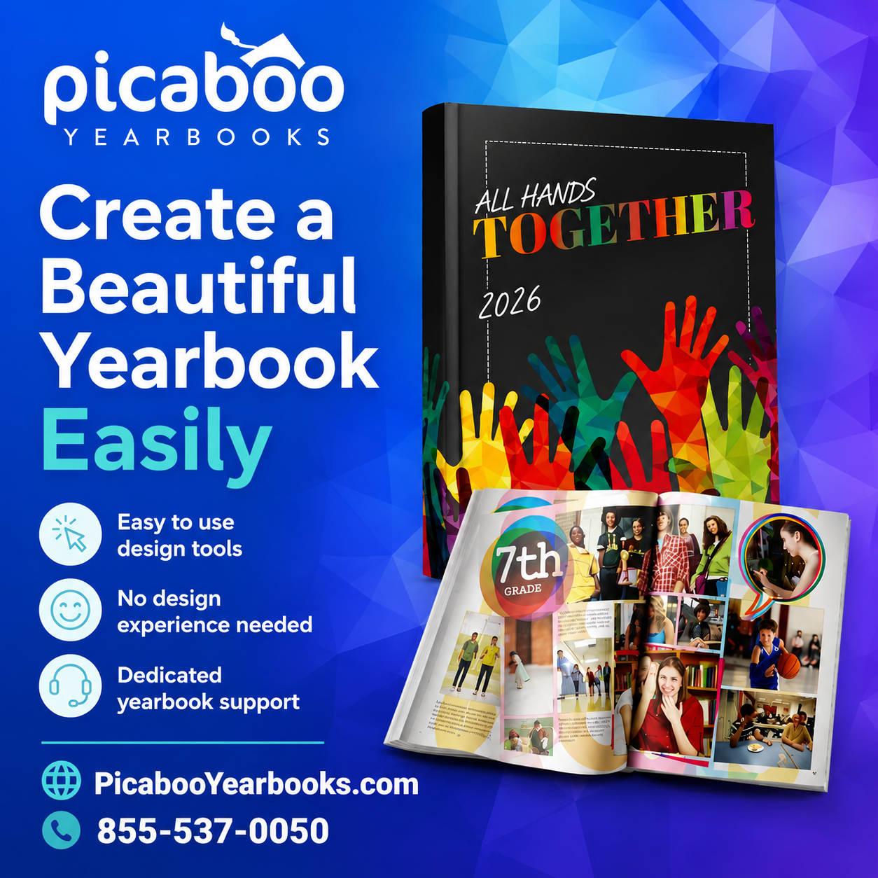 Picaboo Yearbook Inc ChatGPT ad — Create a Beautiful Yearbook