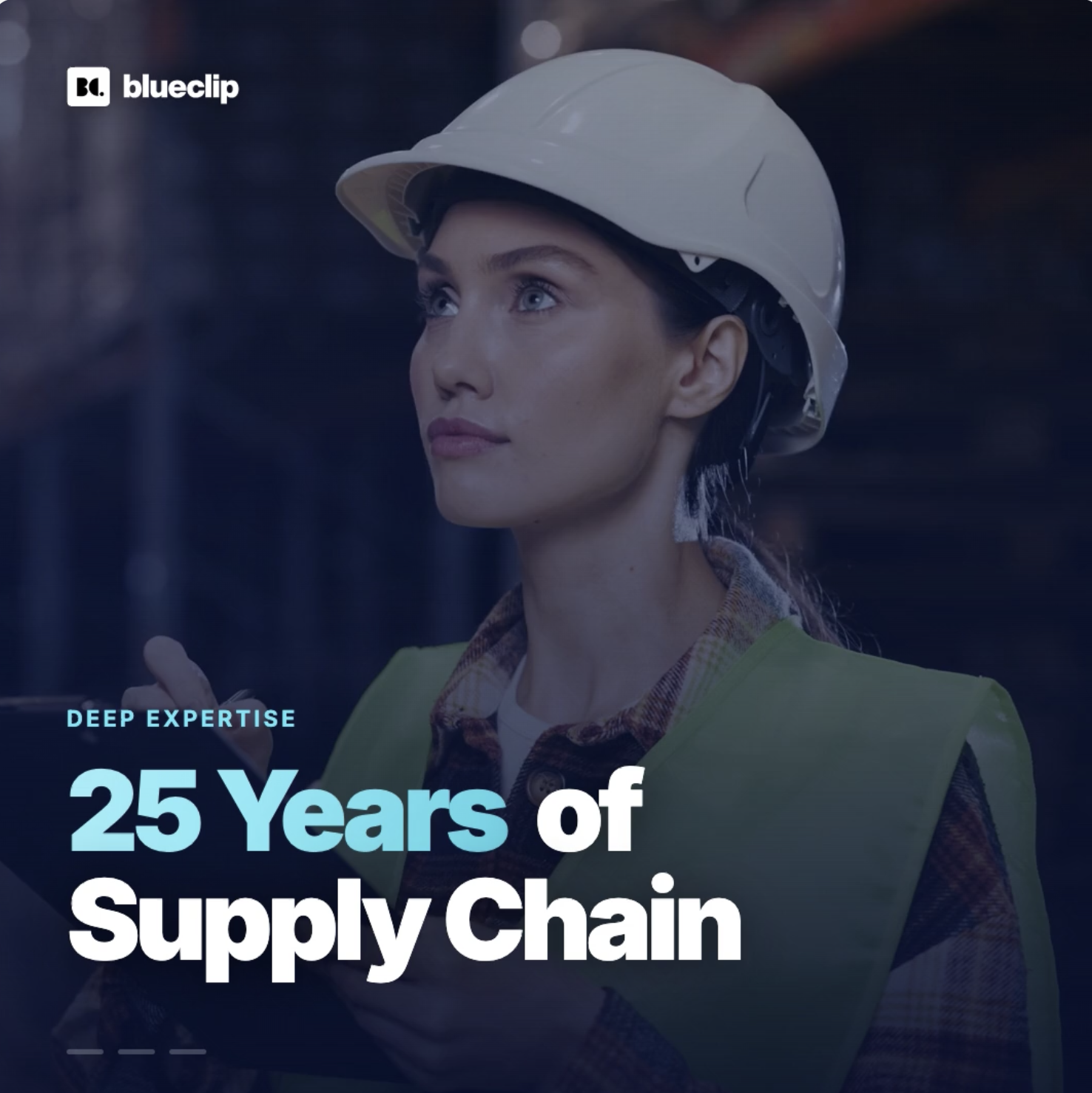 Blueclip ChatGPT ad — AI for Supply Chain Improvement in Business Consulting
