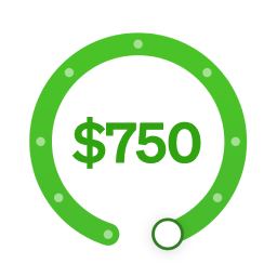 Current ChatGPT ad — Get up to $750 before payday
