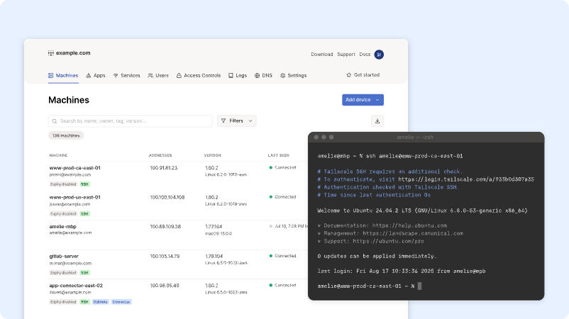 Tailscale ChatGPT ad — Tailscale | Secure remote access for teams
