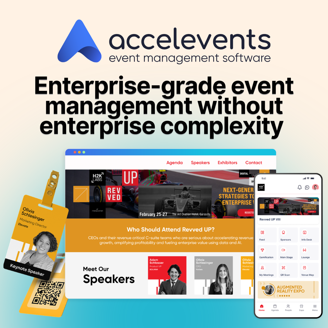 Accelevents ChatGPT ad — Event Management Simplified in SaaS & Productivity