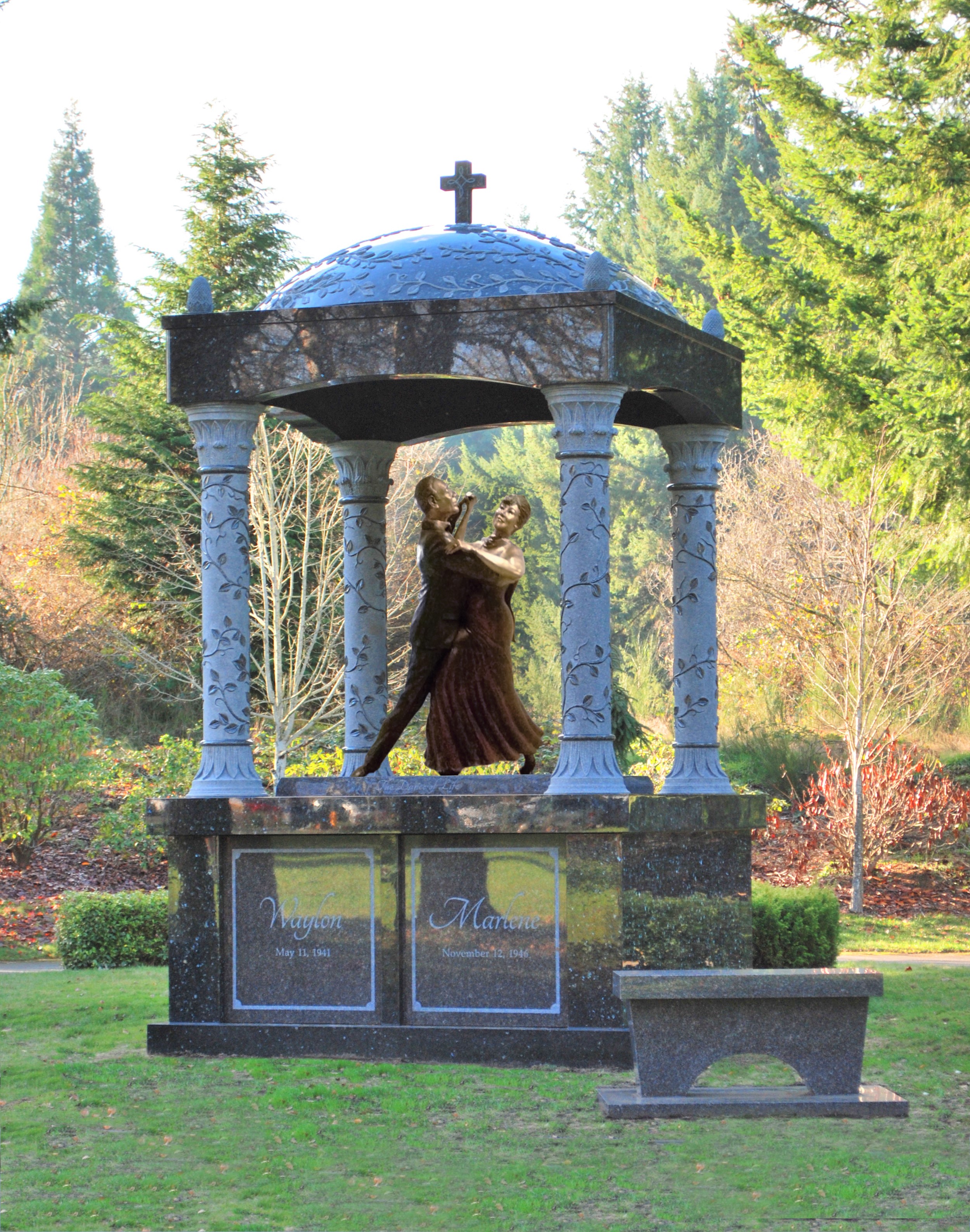 West Memorials ChatGPT ad — Beautiful Custom Mausoleums Designed by Artists