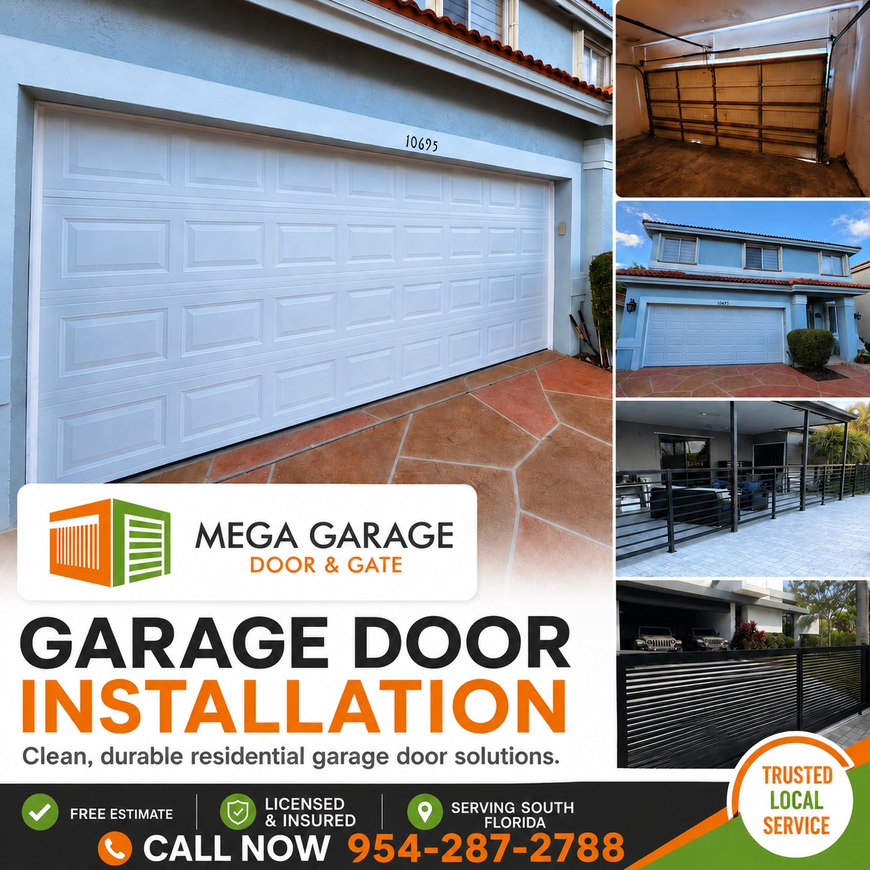Mega Garage Door And Gate Services LLC ChatGPT ad — Mega Garage Door Install in Garage Door Replacement & Repair Services