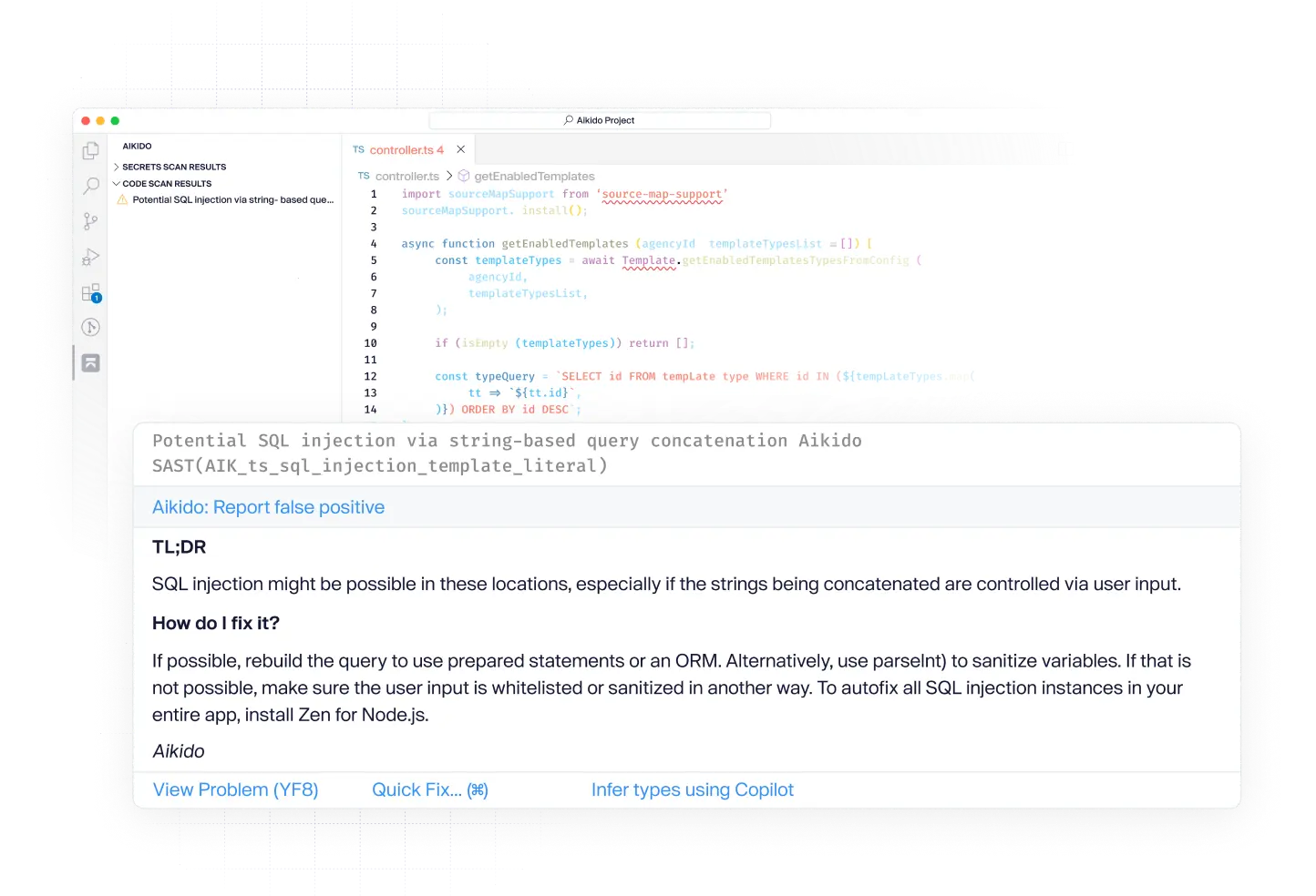 Aikido Security ChatGPT ad — Free Code Security in Cloud & DevOps