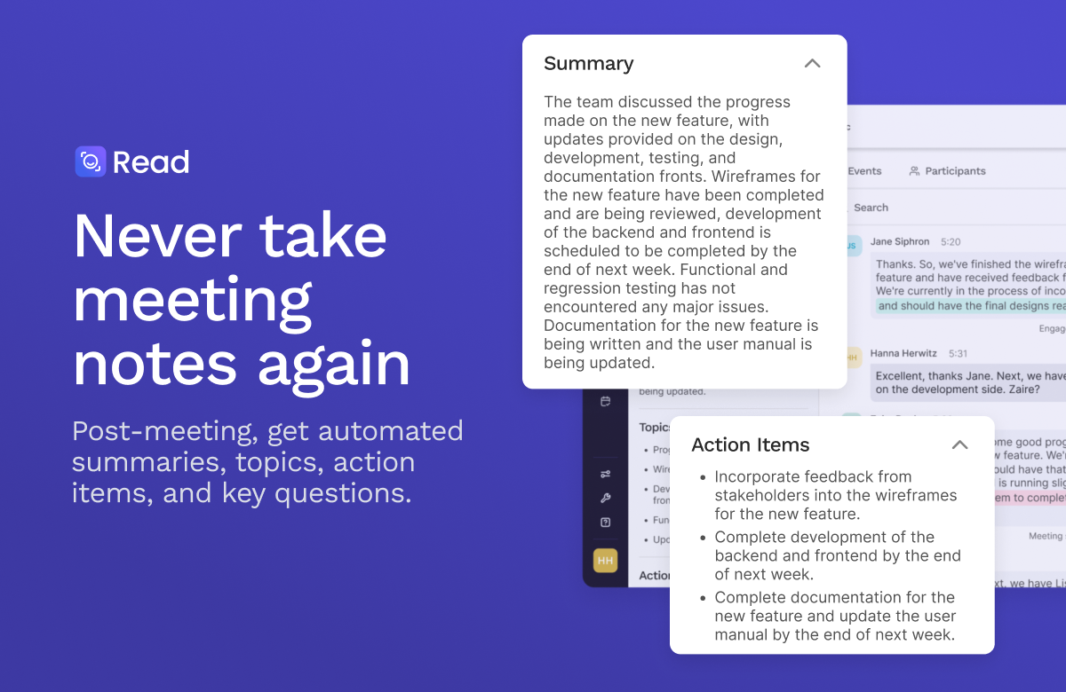 Read AI, Inc. ChatGPT ad — AI Meeting Notes