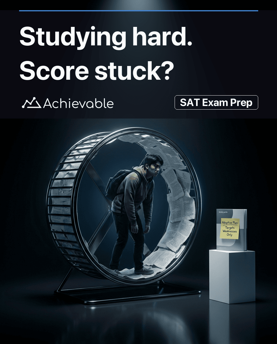Achievable, Inc. ChatGPT ad — Modern SAT prep; boost your score | Achievable