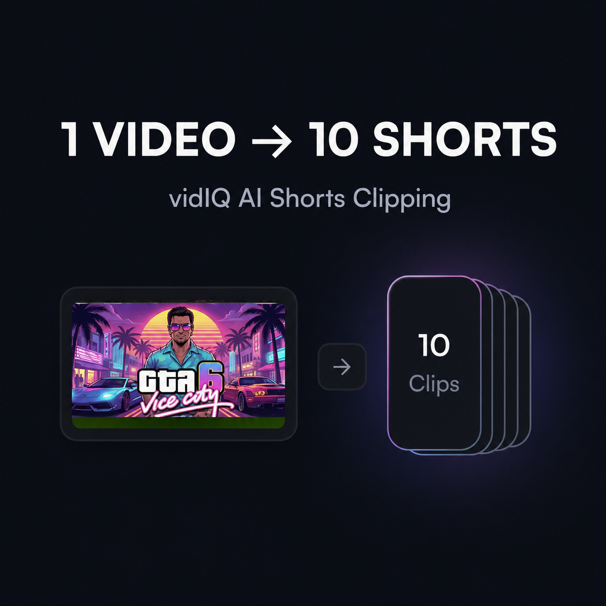 vidIQ ChatGPT ad — Free AI Clip Maker