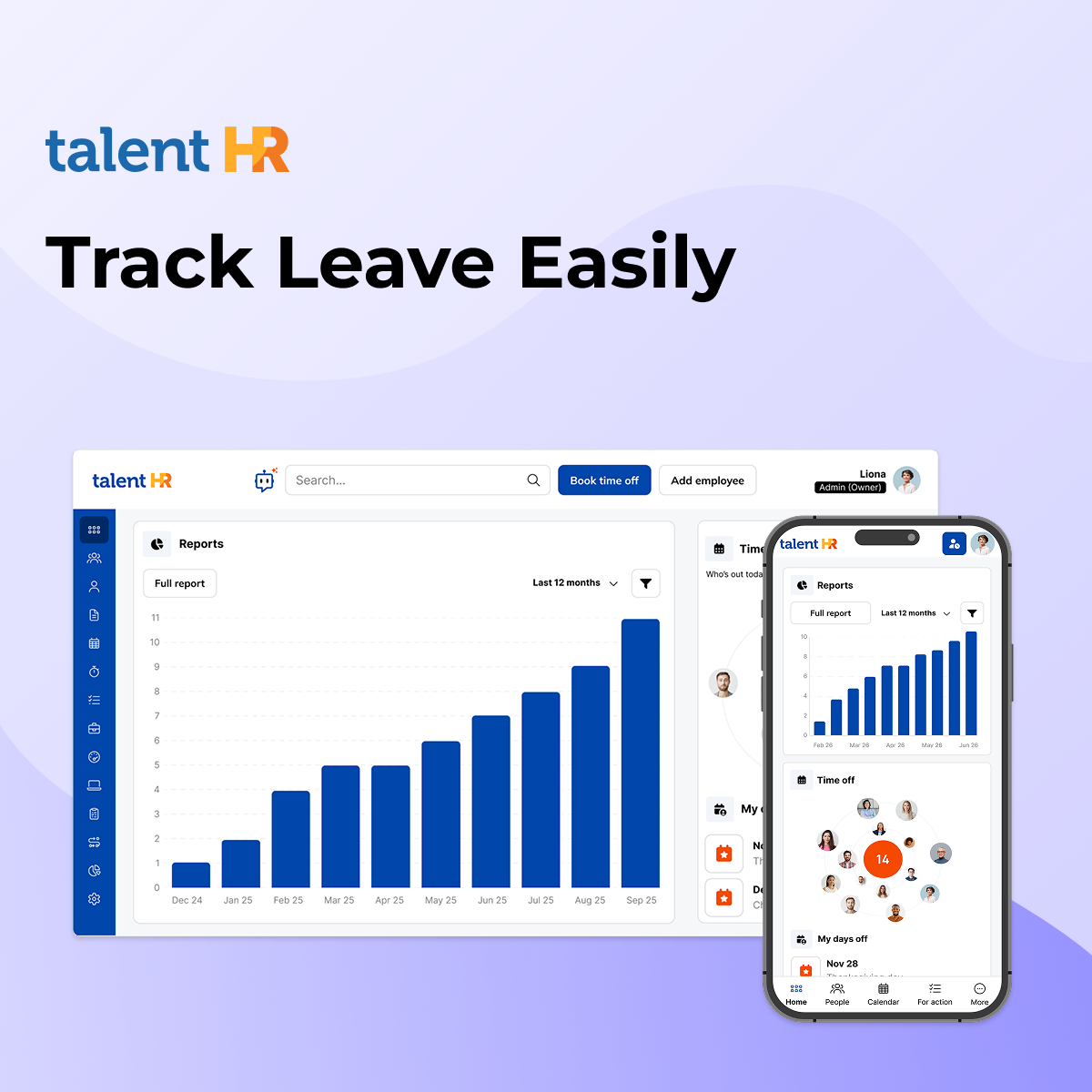 TalentHR ChatGPT ad — TalentHR Keeps PTO Simple and Automated