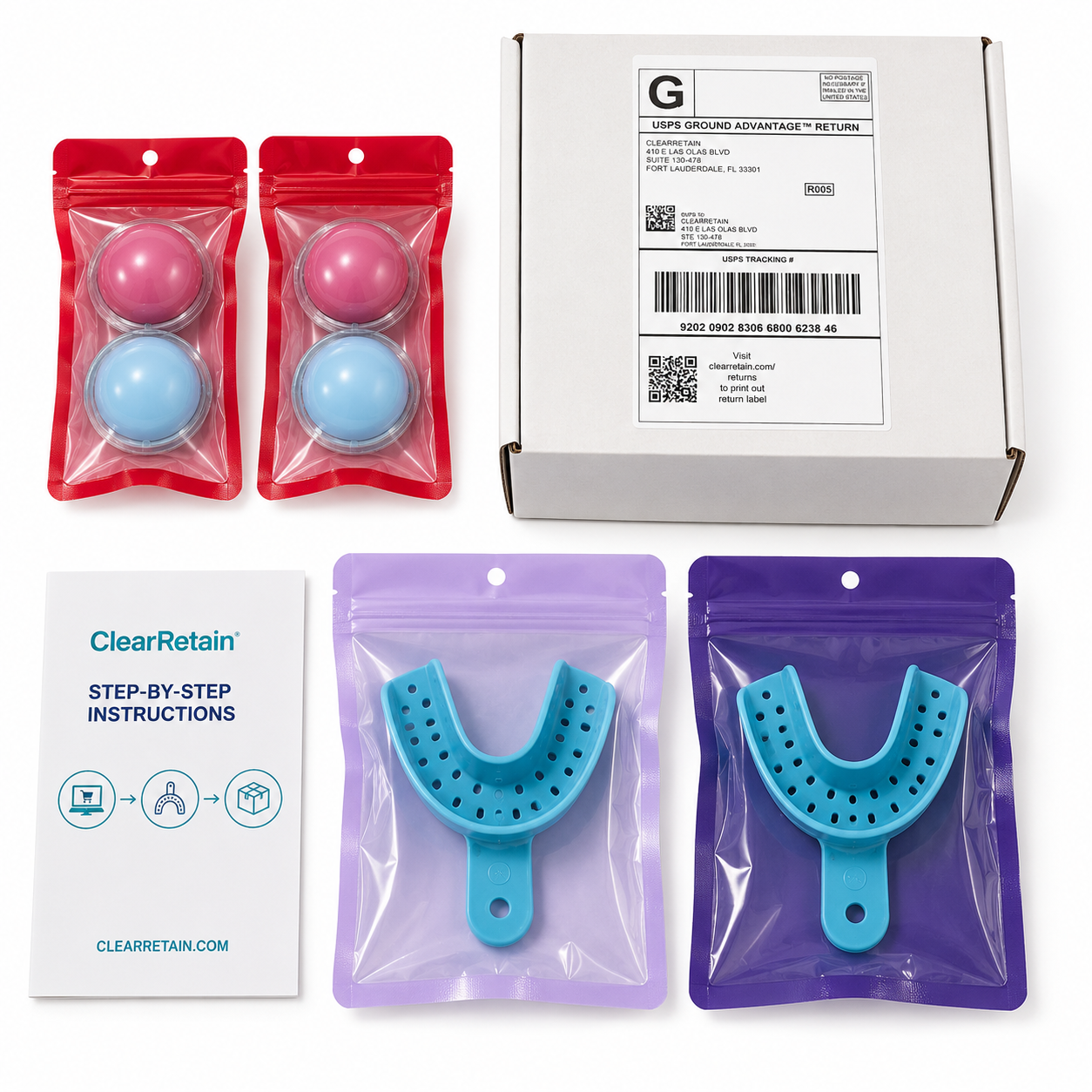 ClearRetain LLC ChatGPT ad — No Dentist Visit Needed