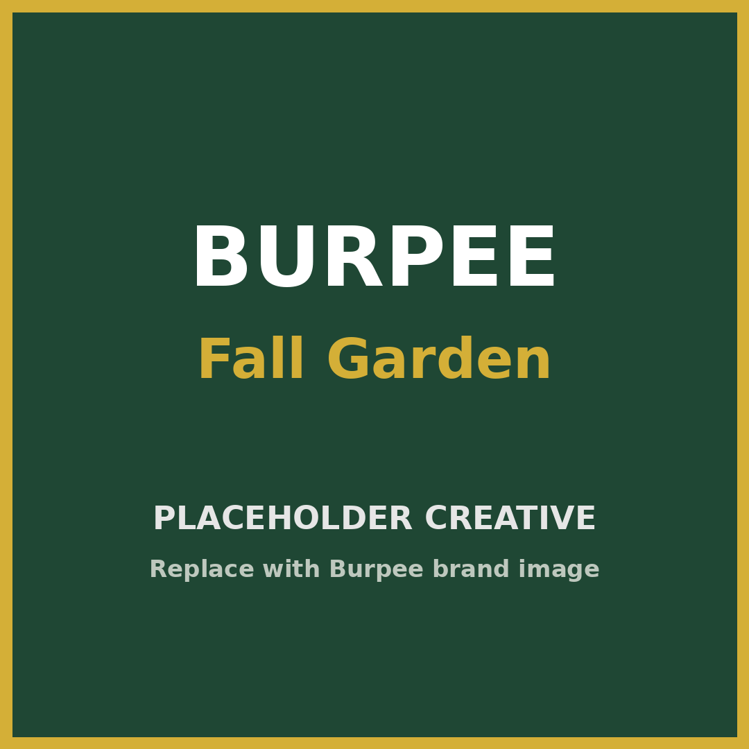 Burpee Gardening ChatGPT ad — Start Your Fall Seedlings