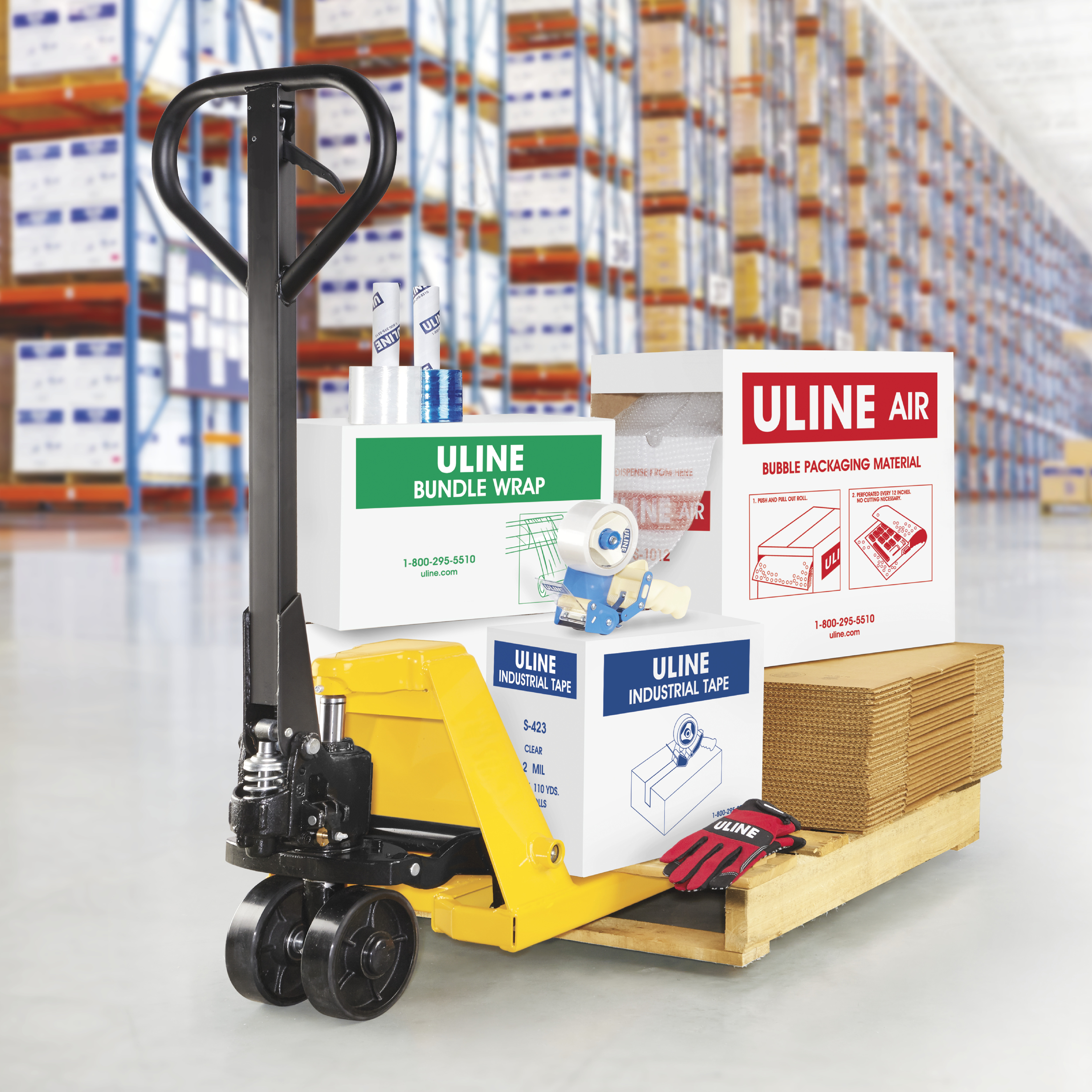 ULINE ChatGPT ad — ULINE - In Stock, Ships Today.