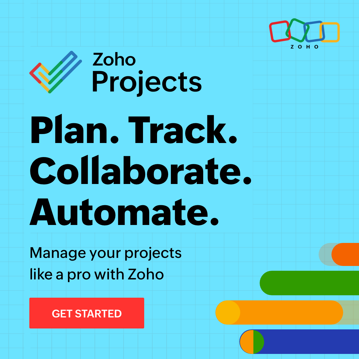 Ad image from Zoho Corporation