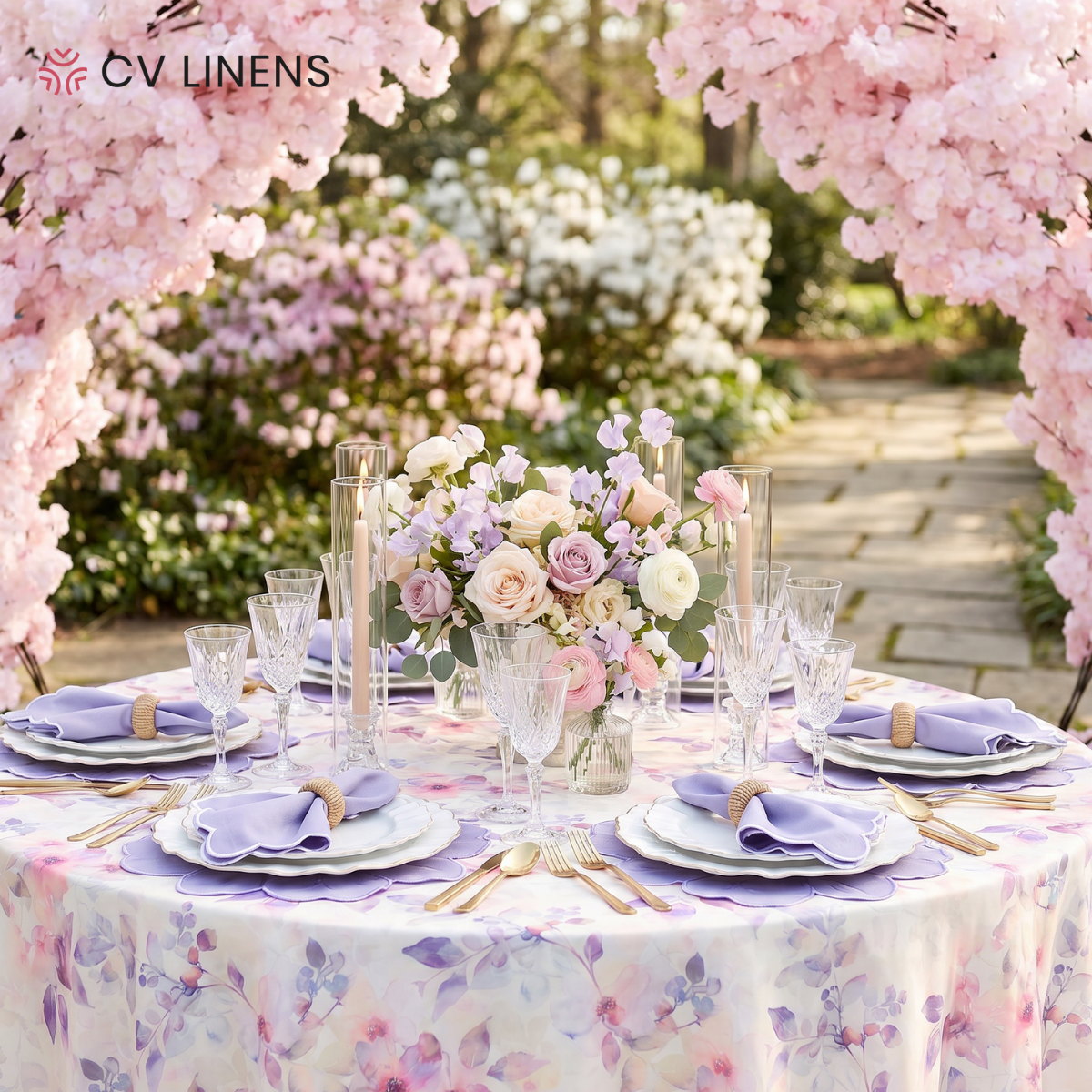 CV Linens ChatGPT ad — Your Event Setup Starts Here