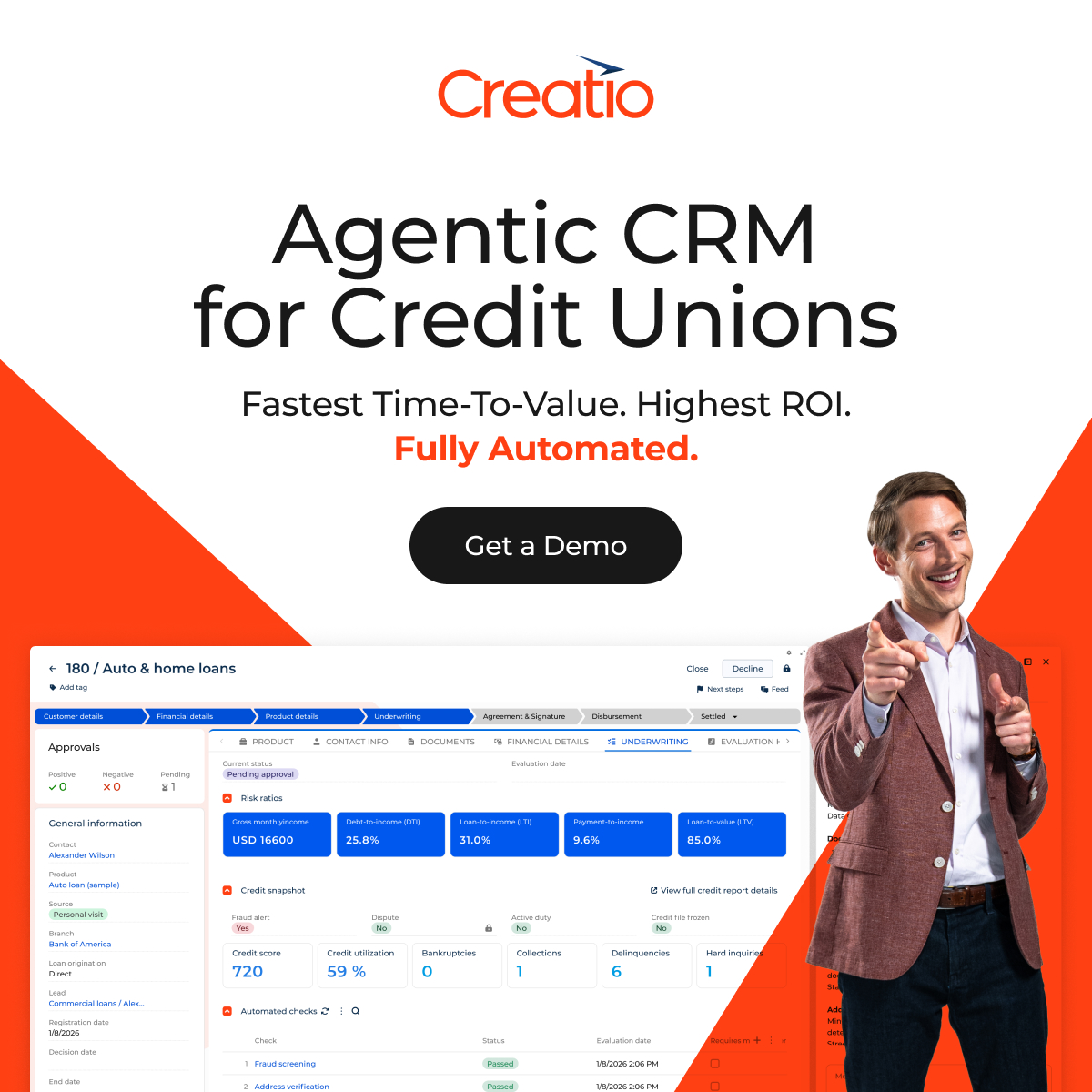 CREATIO AMERICAS Inc ChatGPT ad — Trusted CRM for Credit Unions in Email Marketing & CRM