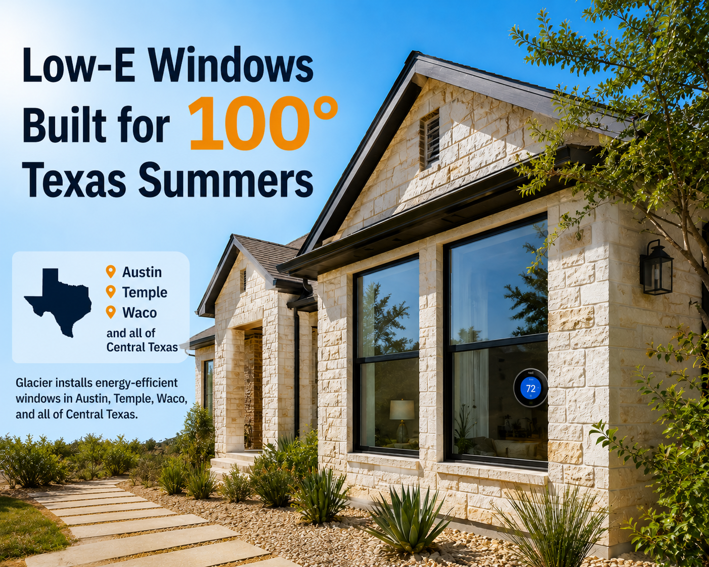 Glacier Home Exteriors ChatGPT ad — Tired of Closing the Blinds?