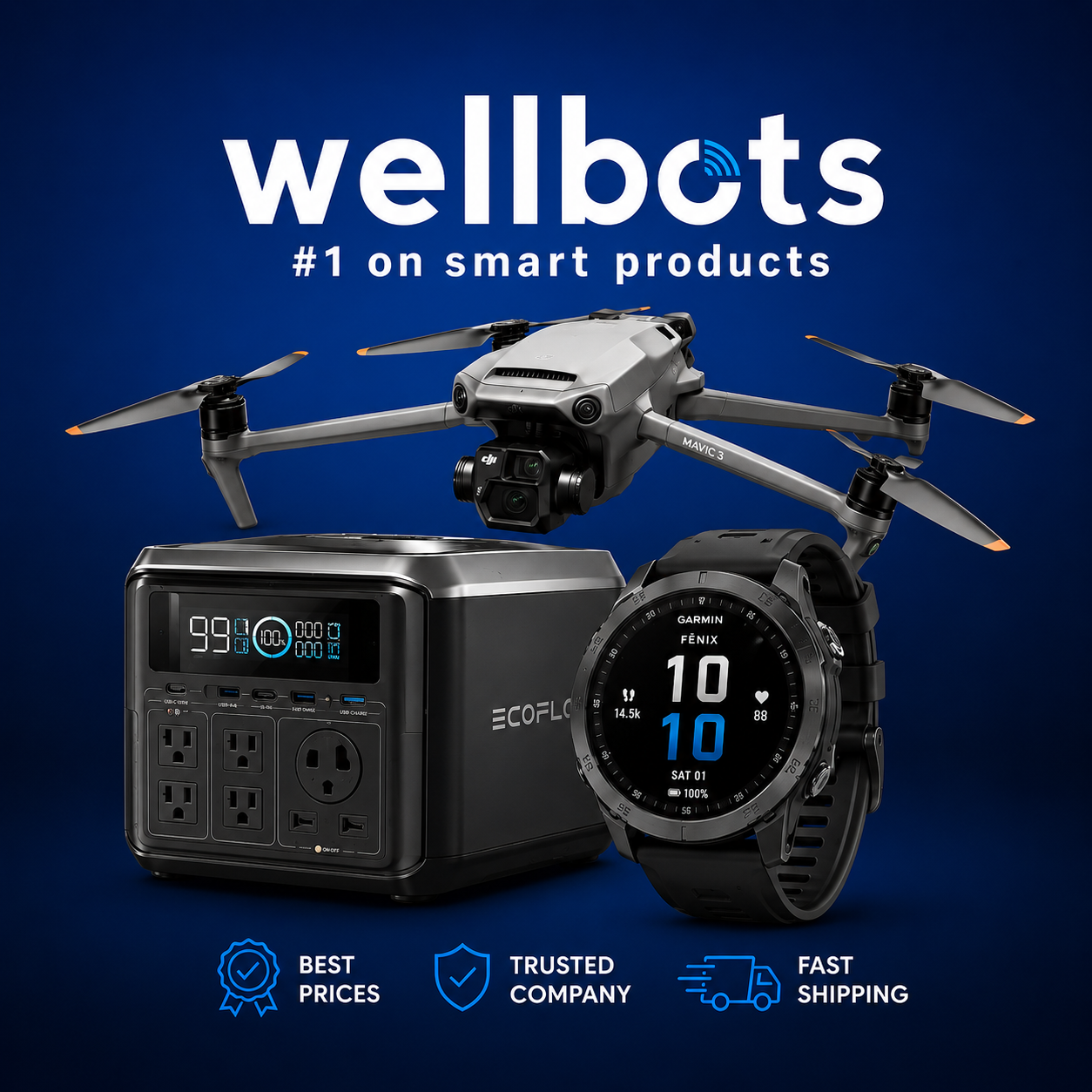 Wellbots ChatGPT ad — Wellbots | Power Stations, Drones, E-Scooters,...