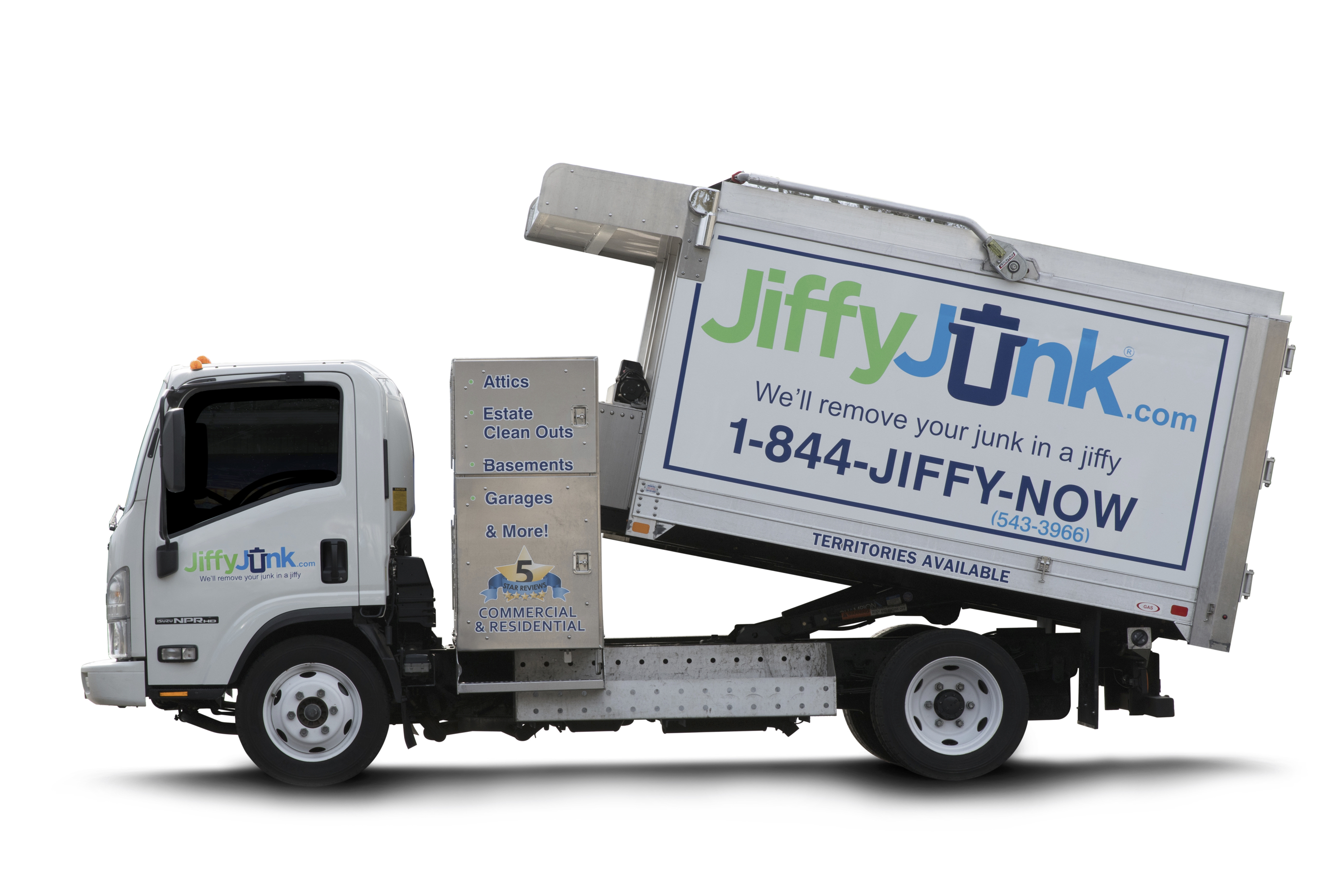 Jiffy Junk ChatGPT ad — National Junk Removal & Dumpsters