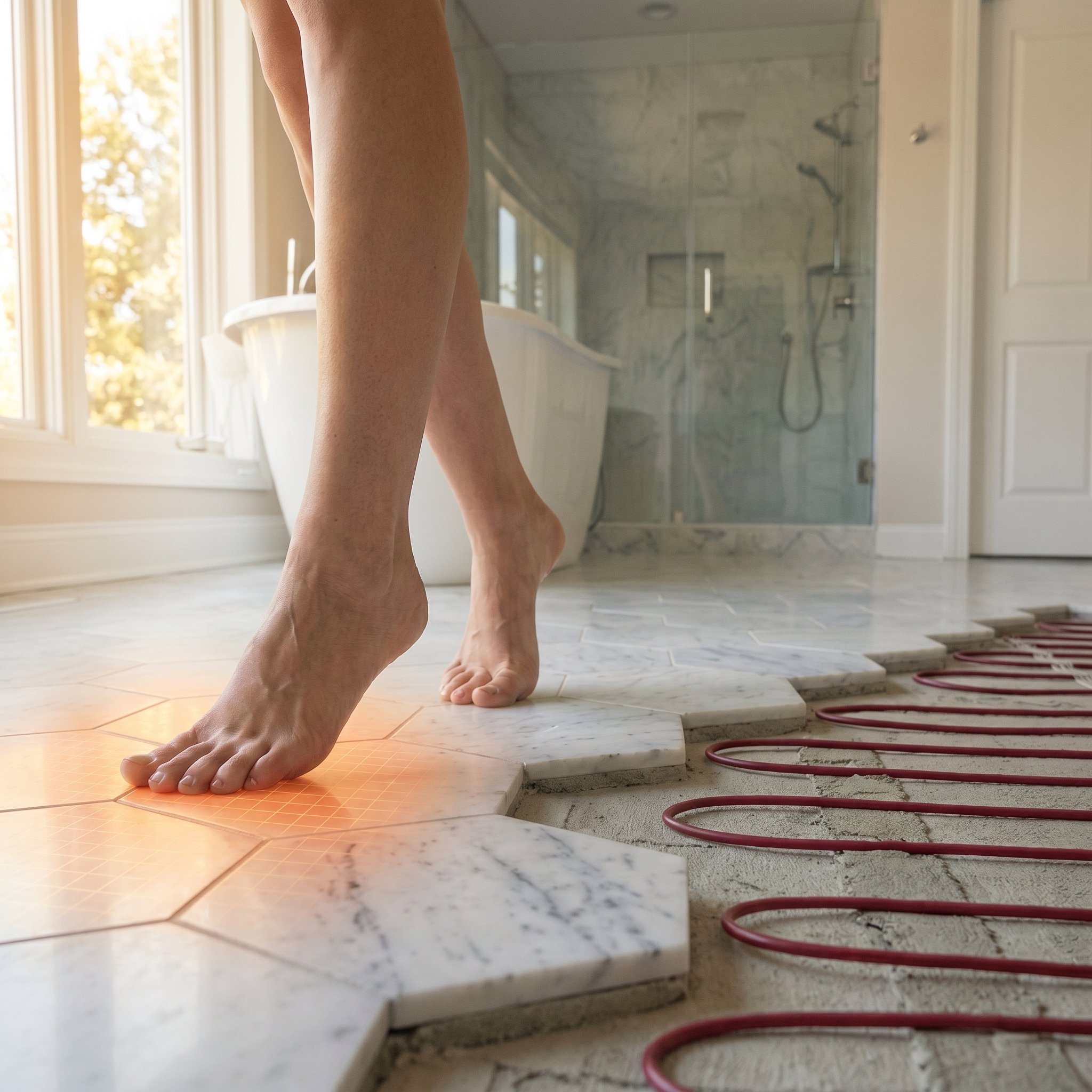WarmlyYours.com, Inc. ChatGPT ad — Warm Your Bathroom Floor