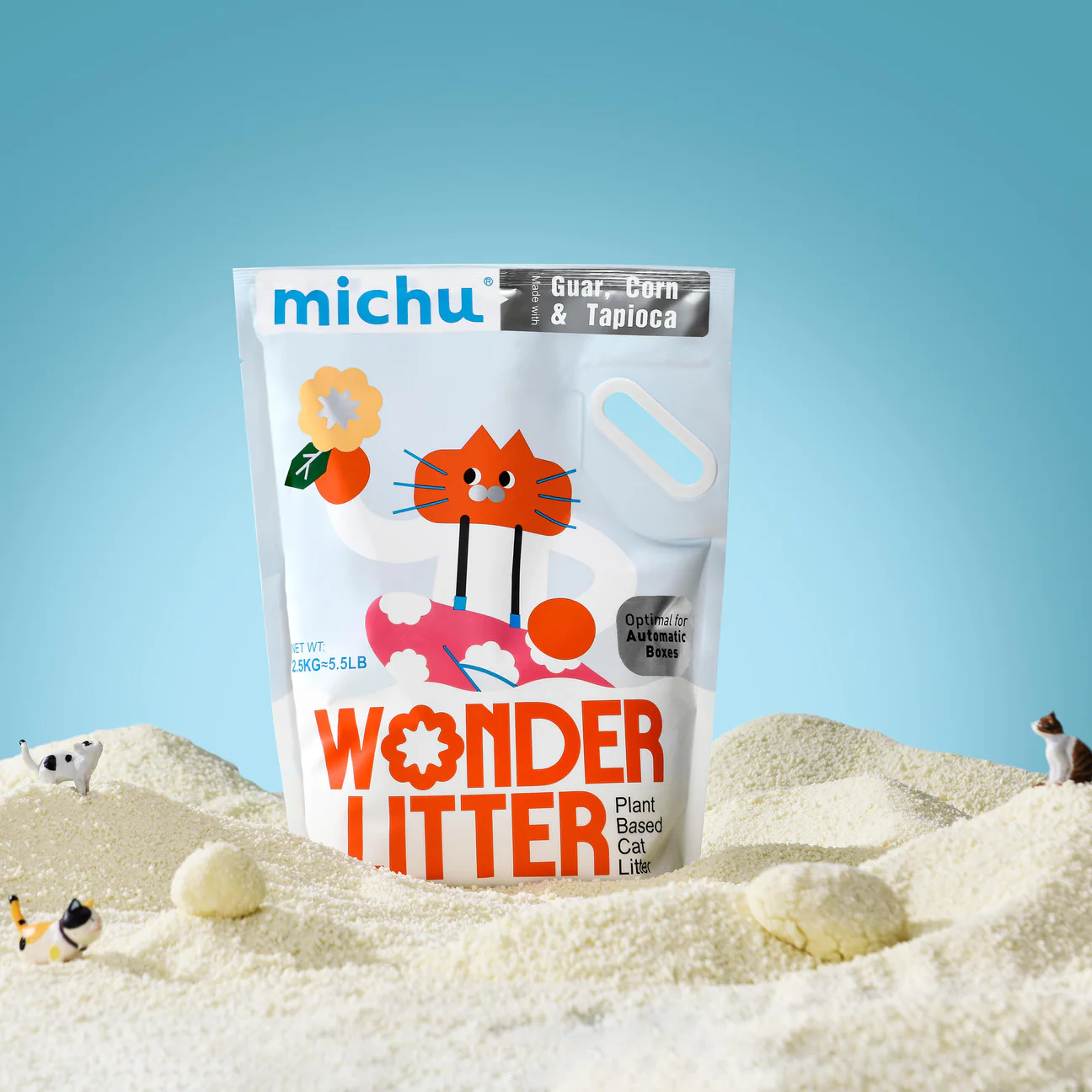 michu pet supplies inc ChatGPT ad — Non-Stick Natural Litter for Litter-Robot
