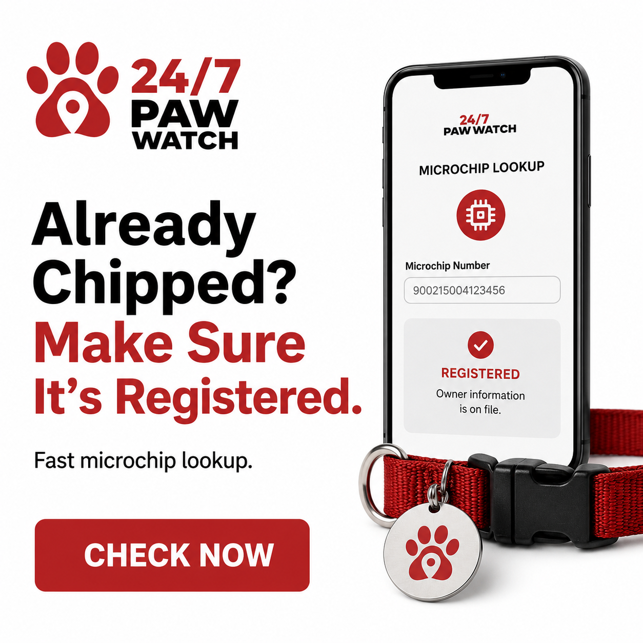 Shefa1826 LLC ChatGPT ad — Free Pet Microchip Lookup Tool