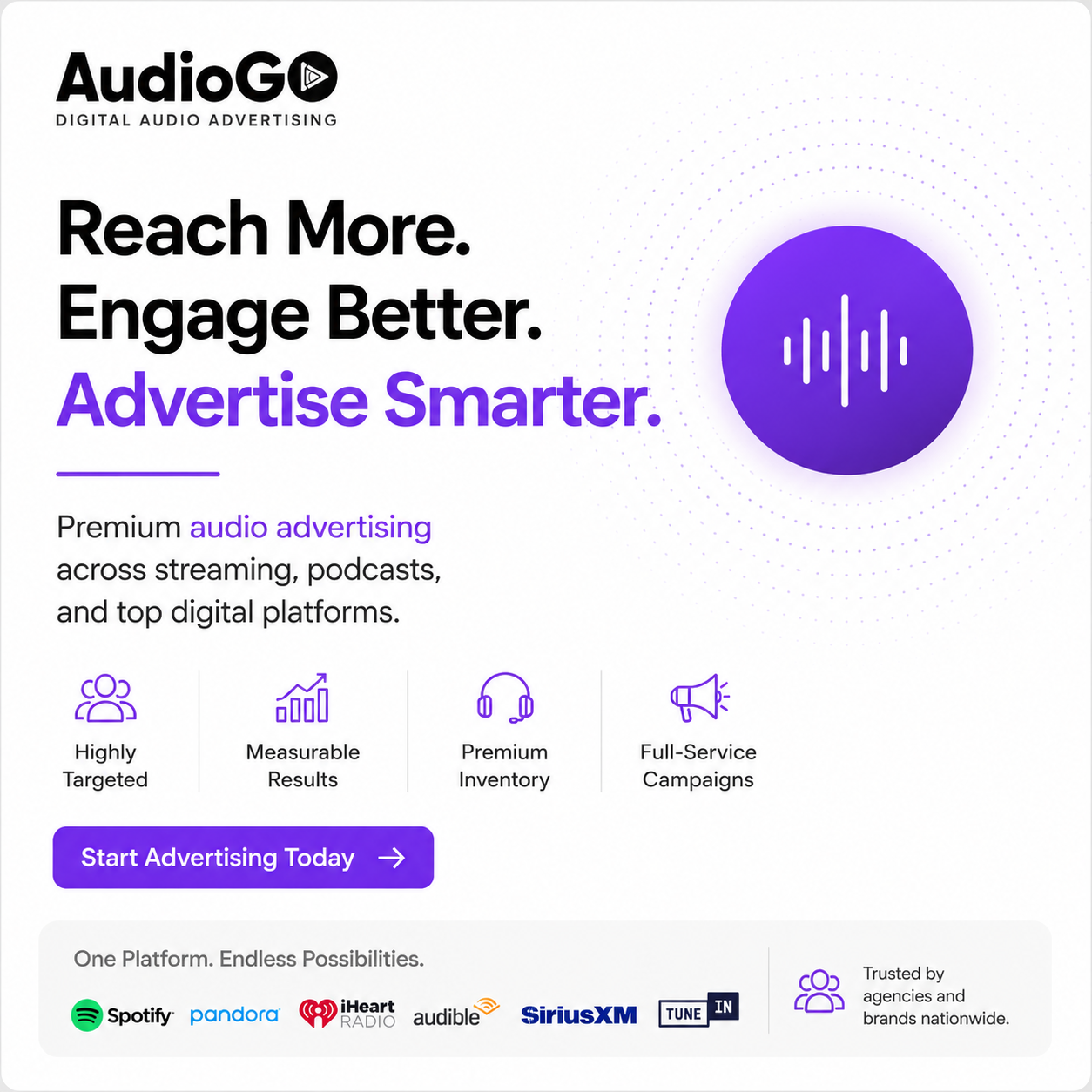 AudioGo ChatGPT ad — Audio Meets Media Plans