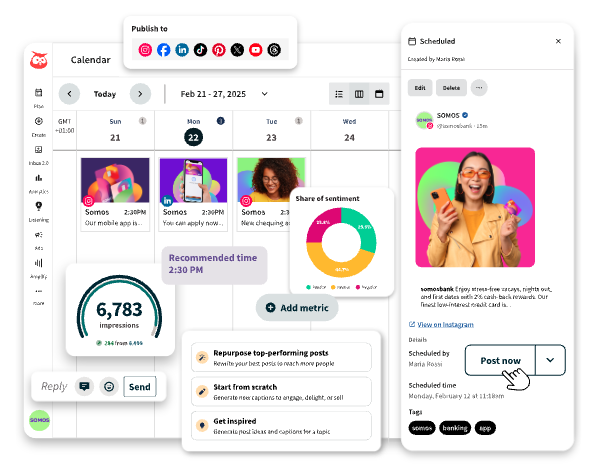 Hootsuite Inc ChatGPT ad — Social media management made easy with Hootsuite in Email Marketing & CRM