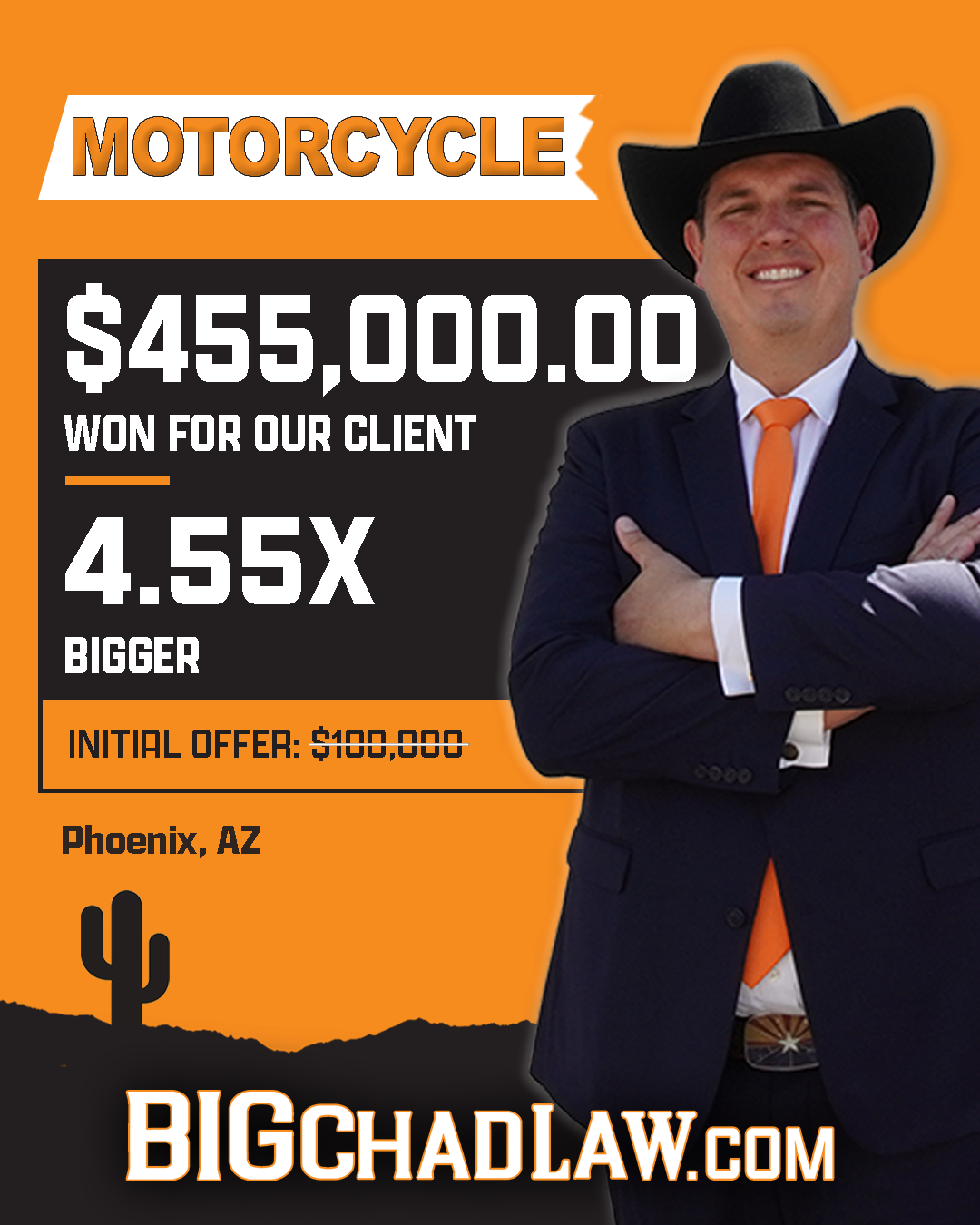 Big Chad Law ChatGPT ad — Phoenix Injury? Call Now! in Auto Body & Collision Repair Shops