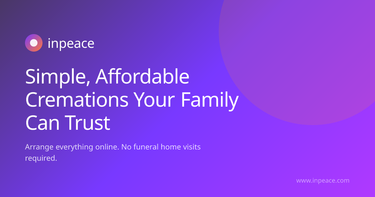 Inpeace42 Inc. ChatGPT ad — Inpeace — Simple, Affordable Cremations