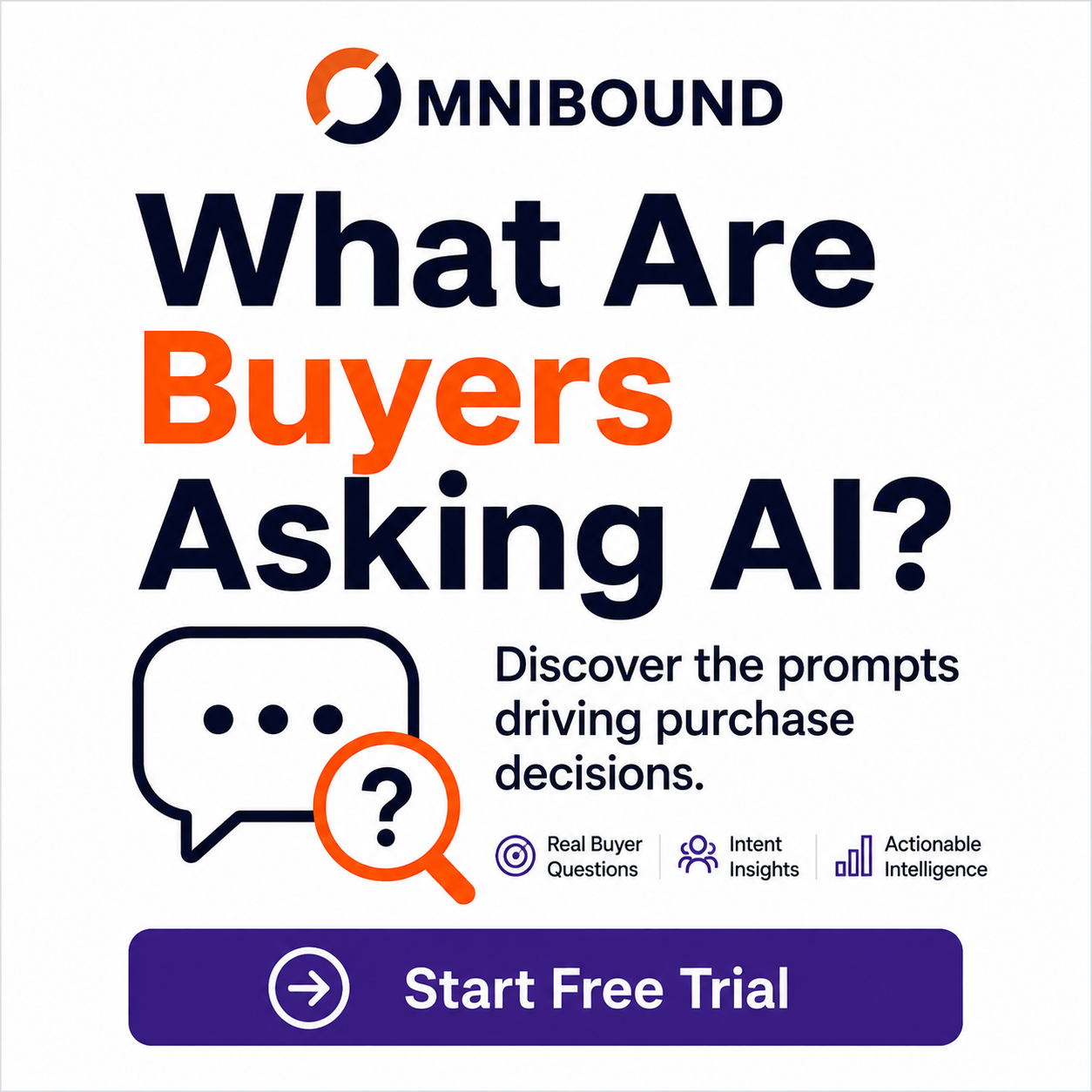 Omnibound Work, Inc. ChatGPT ad — Know What Buyers Ask AI