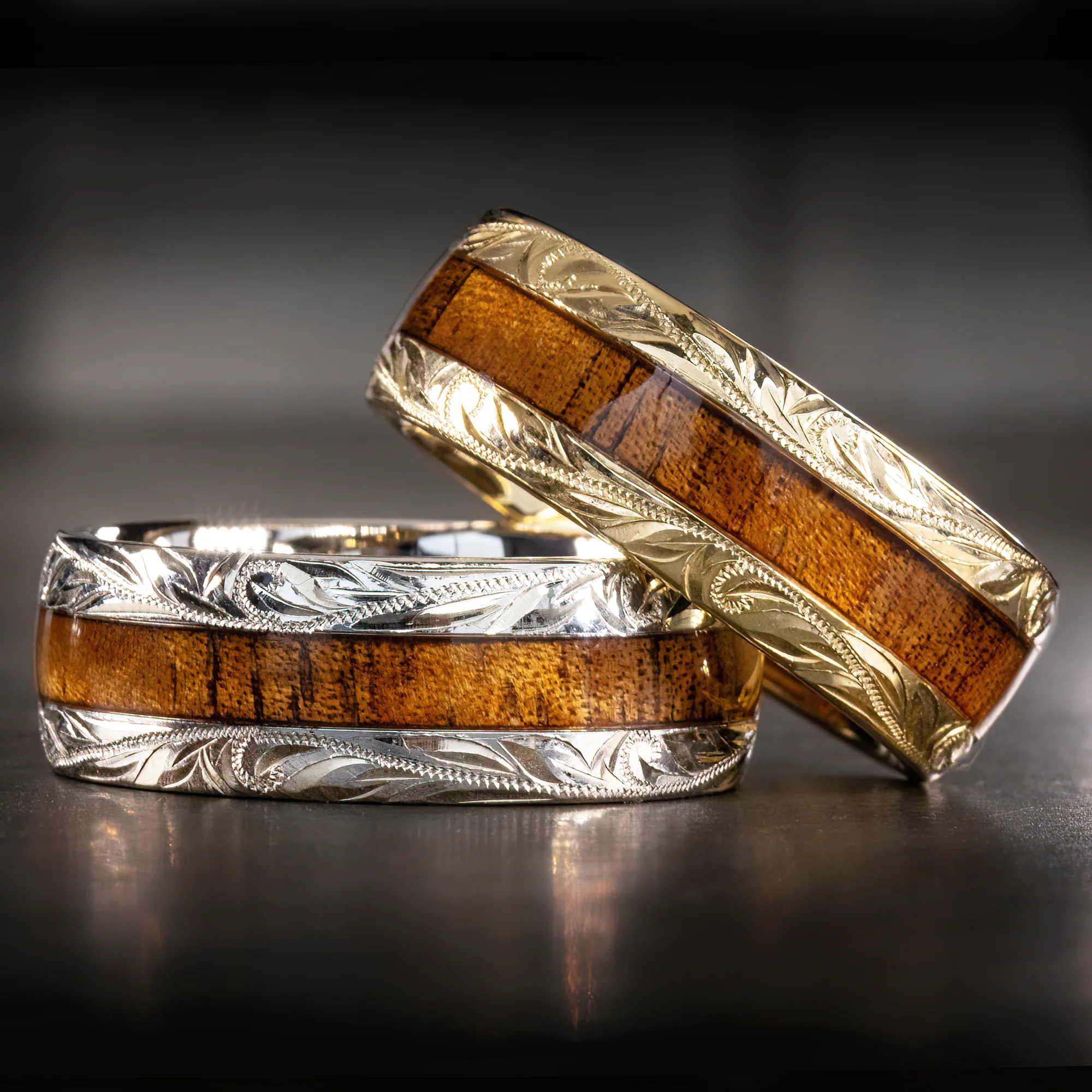 Happy Laulea Jewelry ChatGPT ad — Hawaiian Koa Wood Rings & Wedding Bands in Wedding Florists & Floral Design Studios