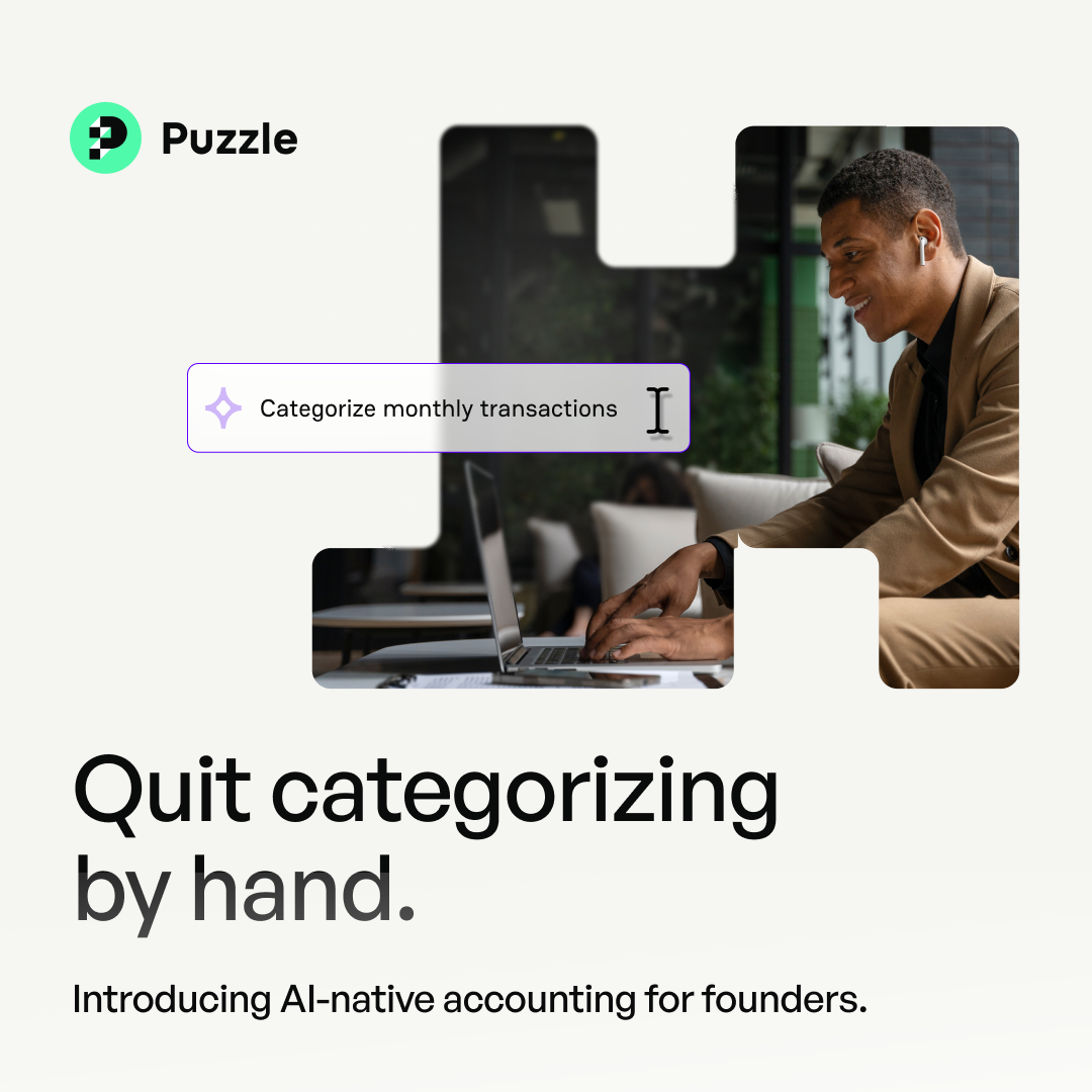 Puzzle Financial ChatGPT ad — Stop Manual Categorization