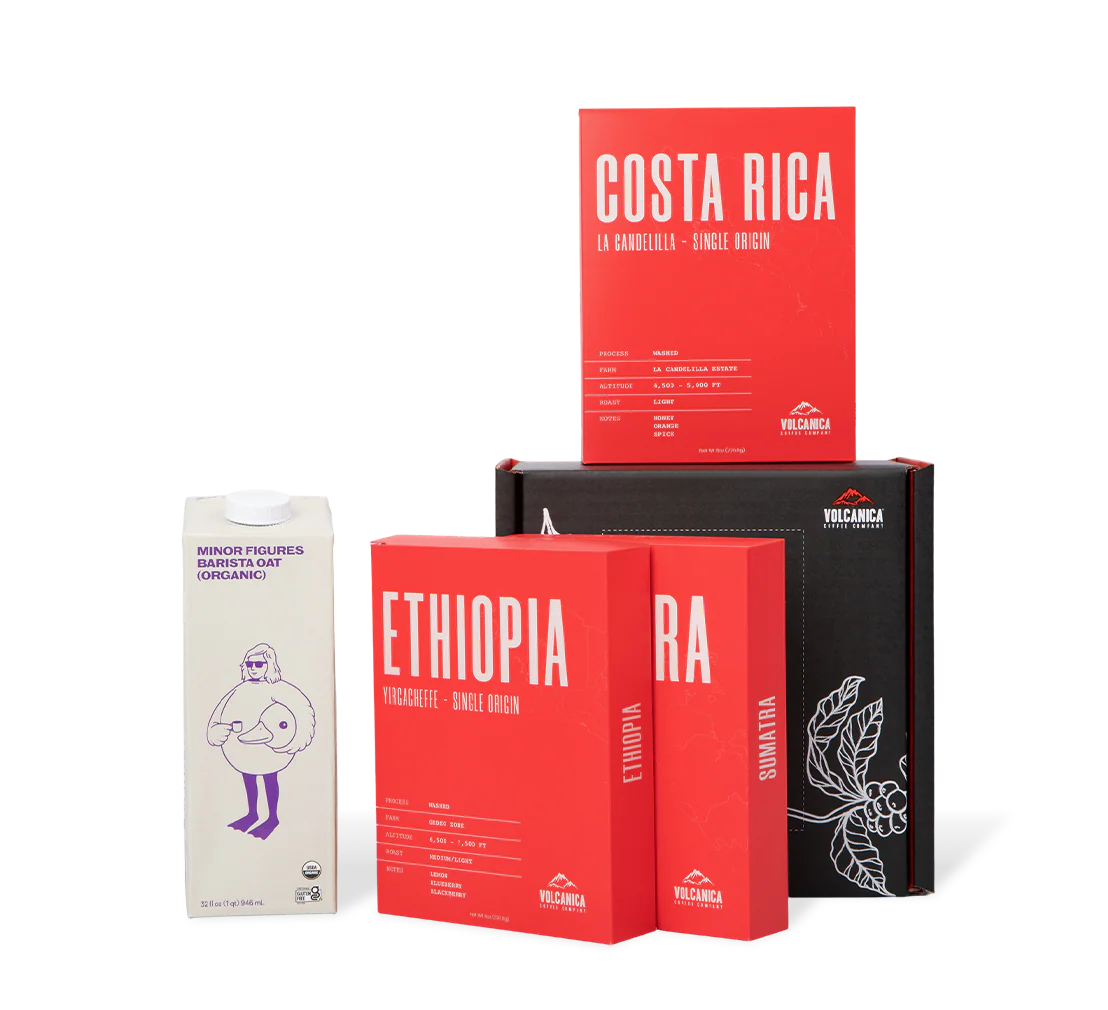 Volcanica Coffee Enterprises LLC. ChatGPT ad — Fresh Coffee Delivered To Your Door