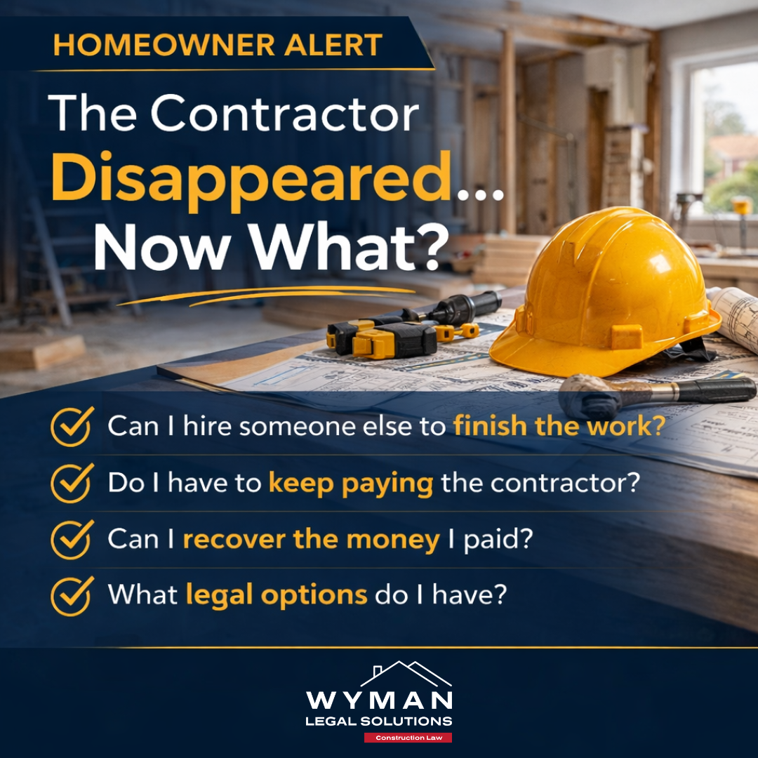 Wyman Legal Solutions ChatGPT ad — Renovation Gone Wrong? in Bathtub, Tile & Countertop Refinishing Services