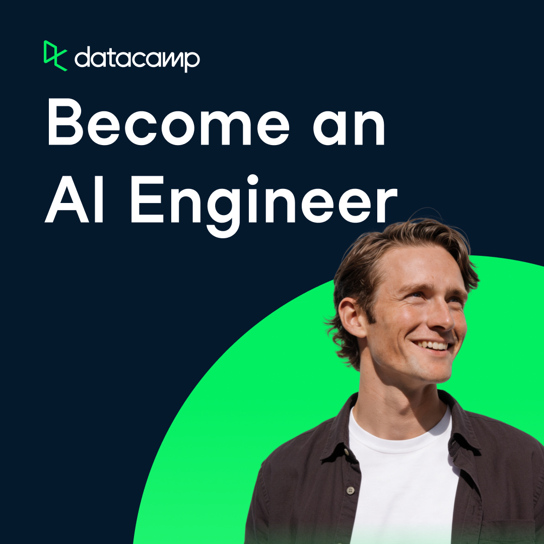 DataCamp ChatGPT ad — Become an AI Engineer