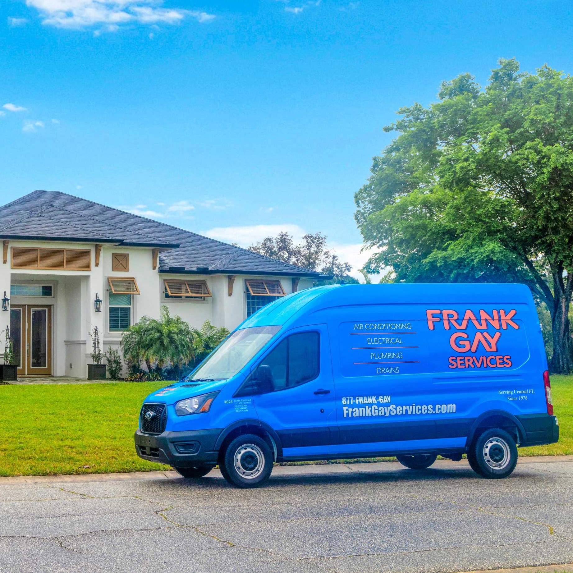 Frank Gay Services ChatGPT ad — Same-Day Electrical Service