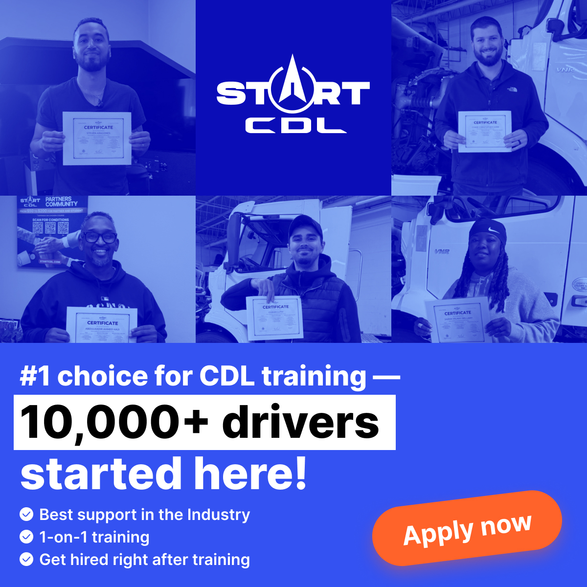Start CDL Inc. ChatGPT ad — Class A & B CDL Courses