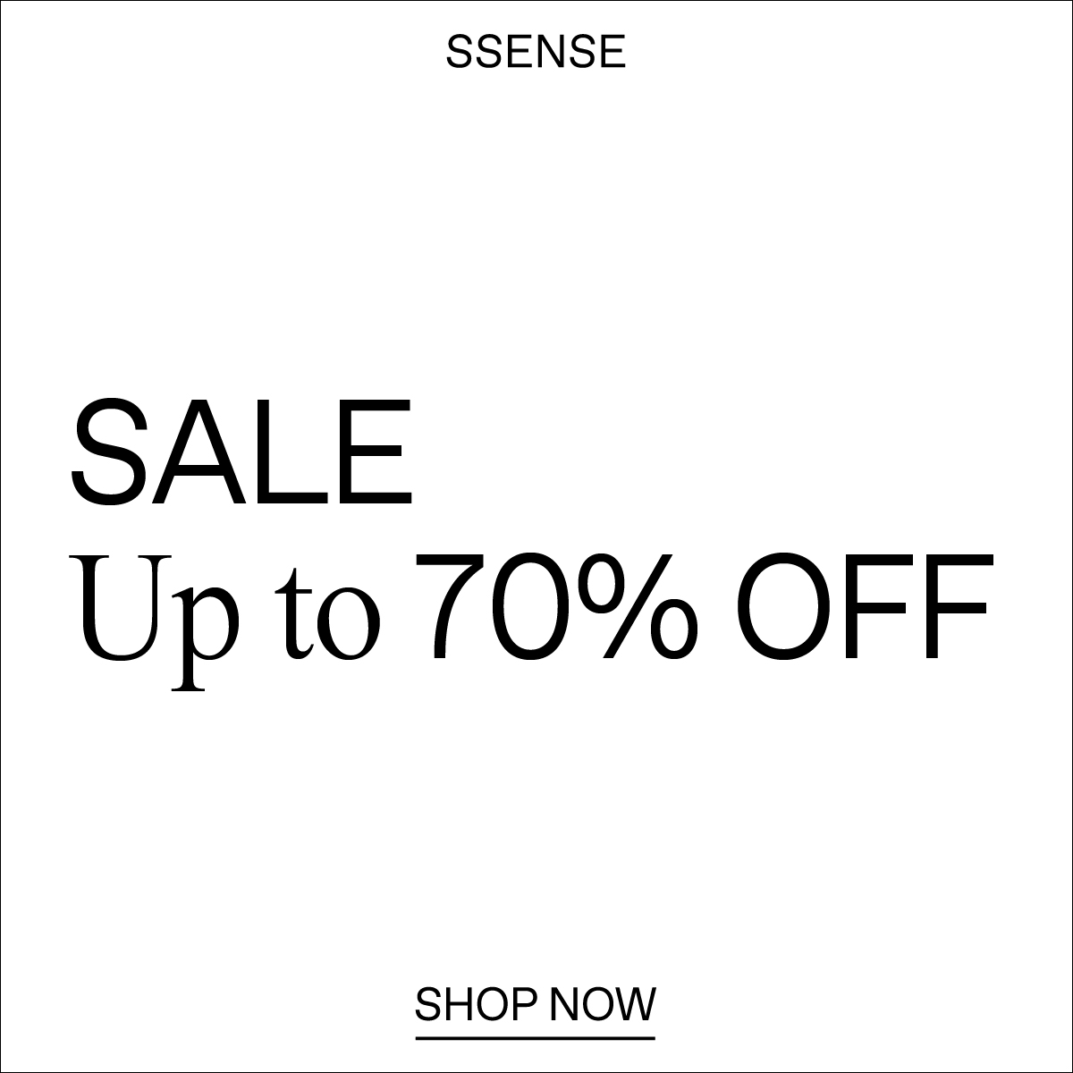 SSENSE ChatGPT ad — Luxury fashion & independent designers | SSENSE