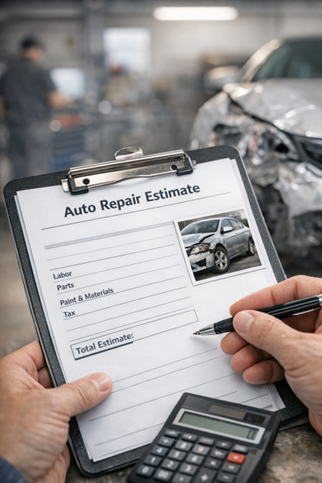 Cash For Cars ChatGPT ad — Fast Collision Repair Estimate