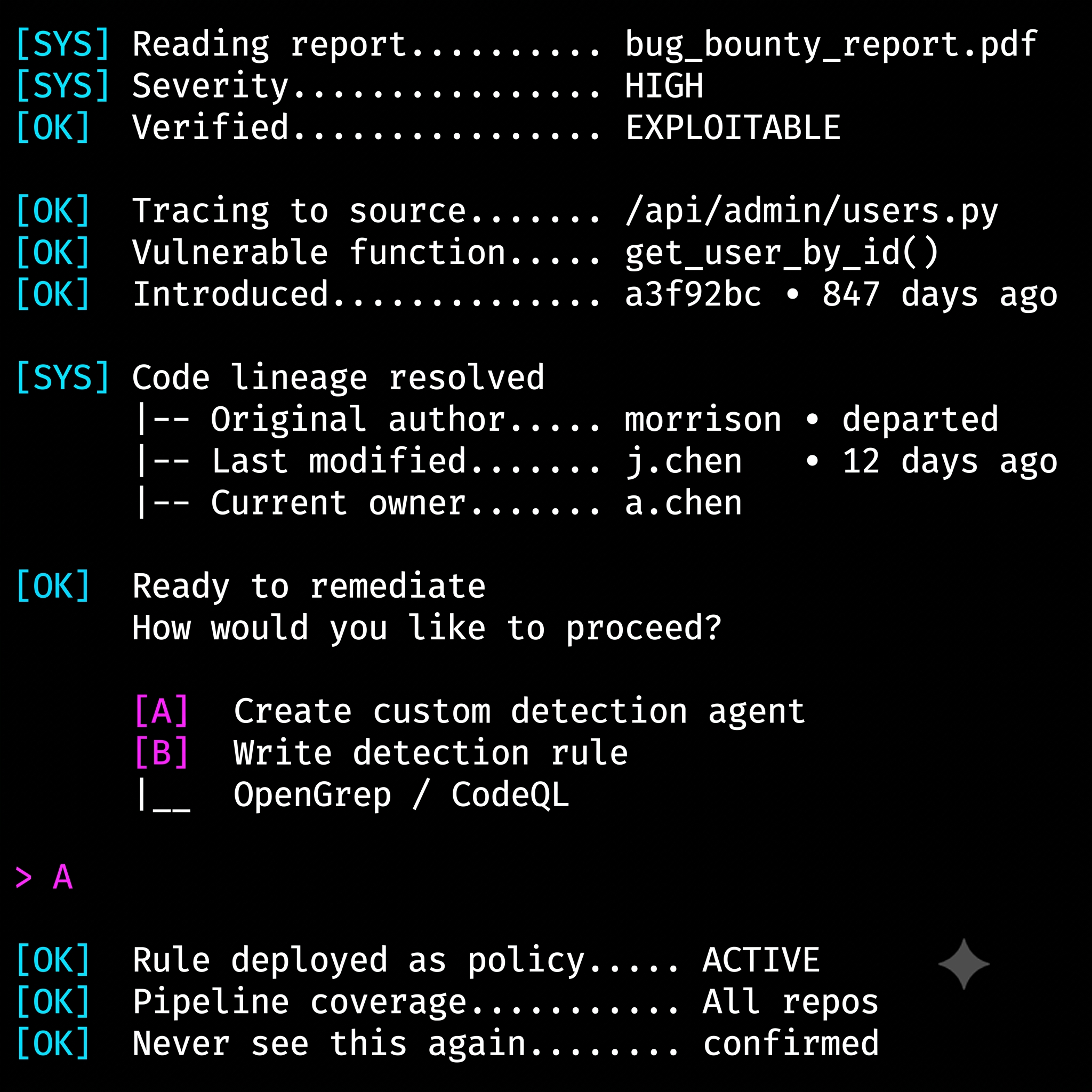 Amplify Security Inc. ChatGPT ad — Secure Pipeline at Scale