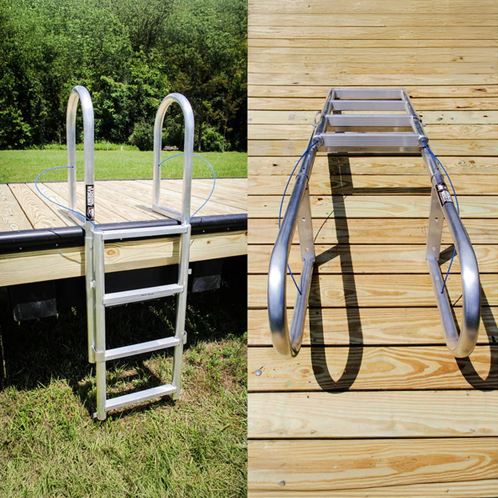American Muscle Docks ChatGPT ad — Retractable Dock Ladders