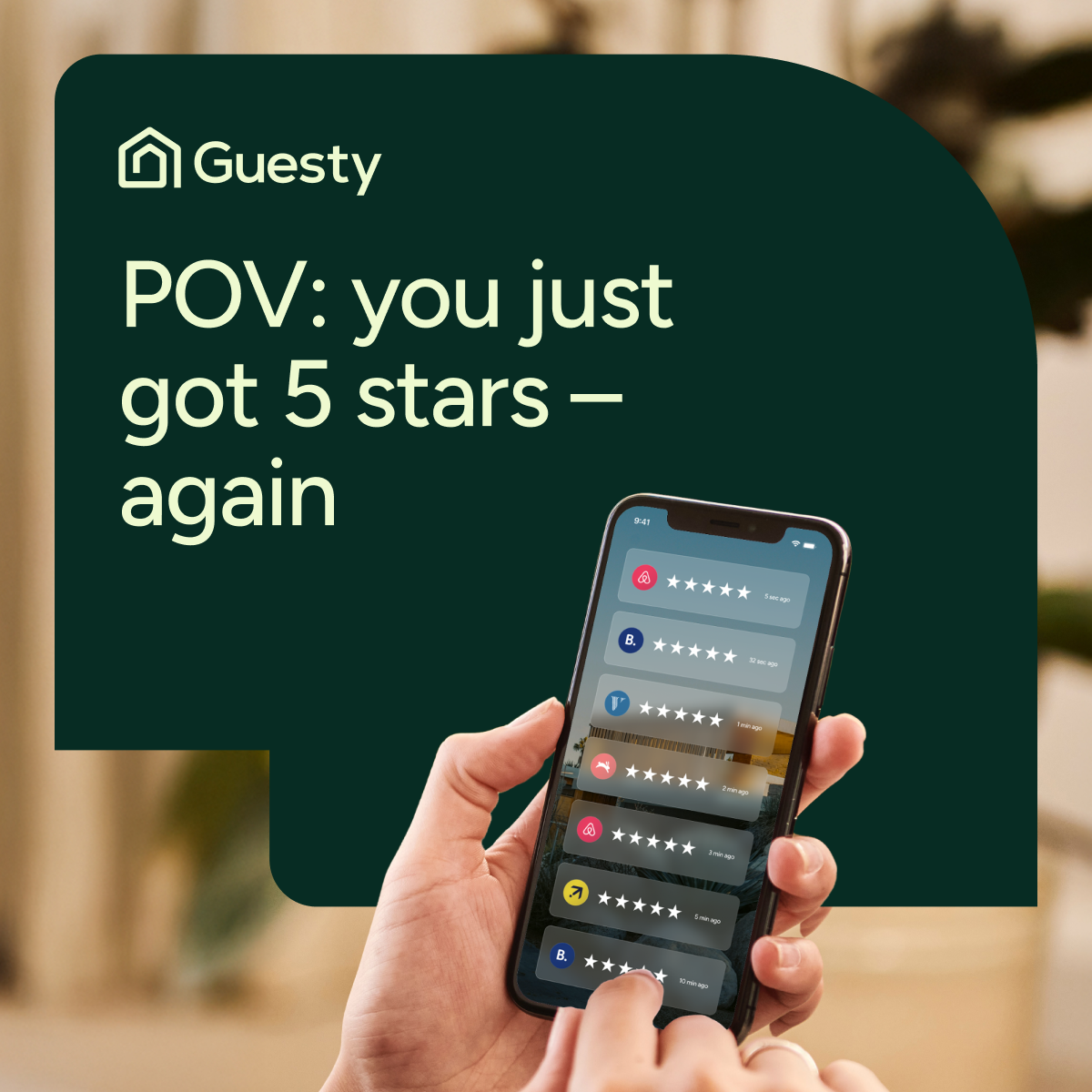 Guesty Inc. ChatGPT ad — Guesty Runs on AI in House Cleaning & Maid Services
