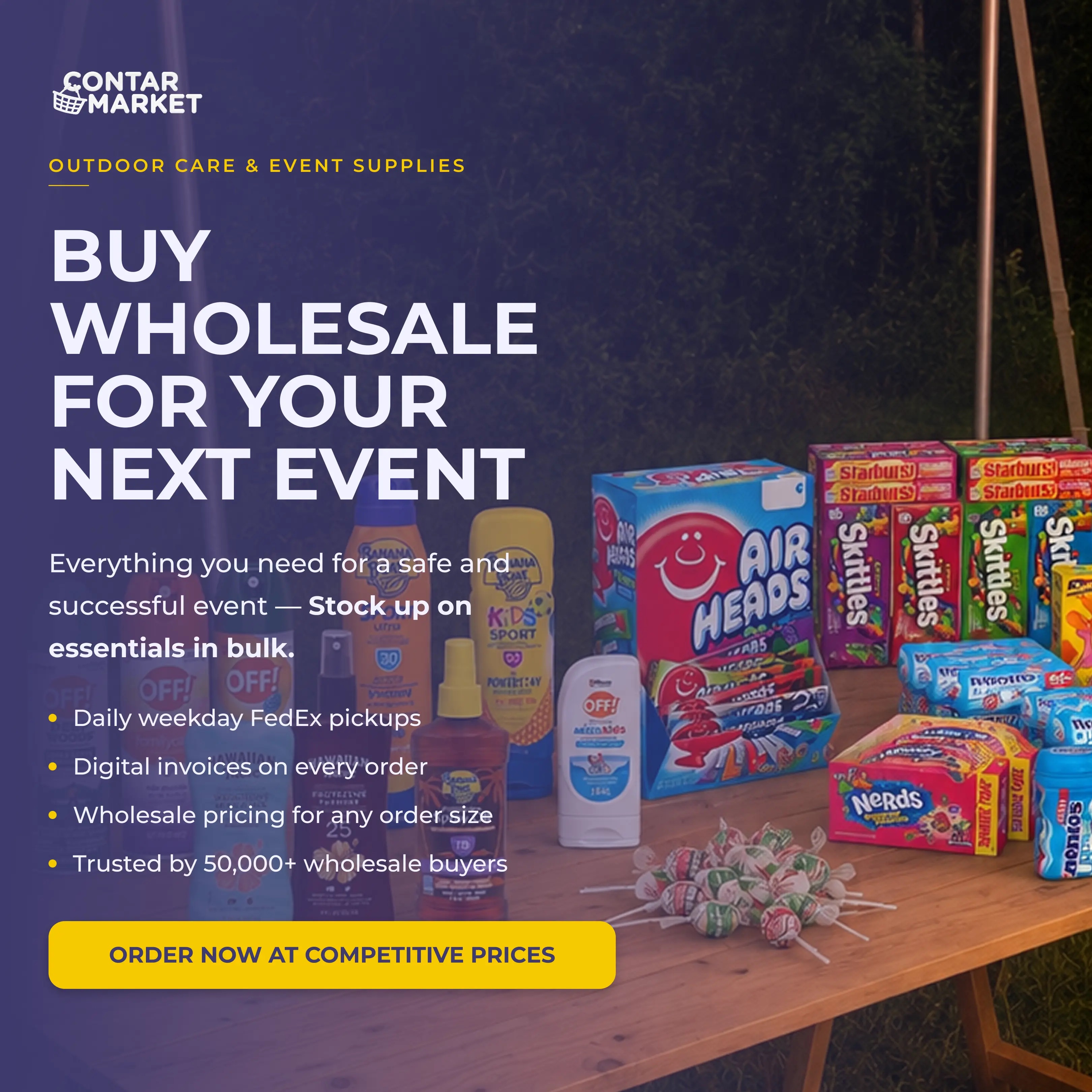 Contarmarket LLC ChatGPT ad — Shop Wholesale & Save