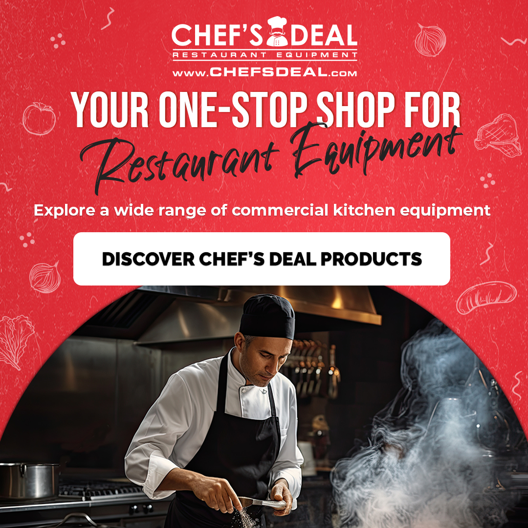 Chef’s Deal ChatGPT ad — Buy Commercial Restaurant Equipment Today.