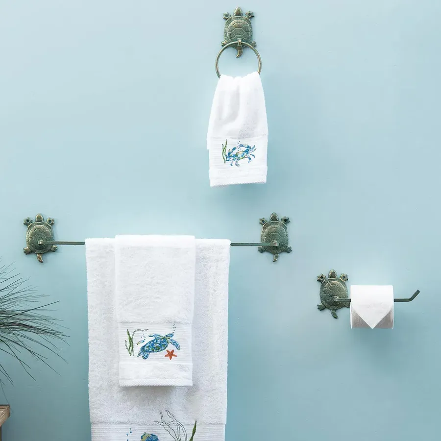 Bella Coastal Decor ChatGPT ad — Sea Turtle Bath Hardware in Bathtub, Tile & Countertop Refinishing Services