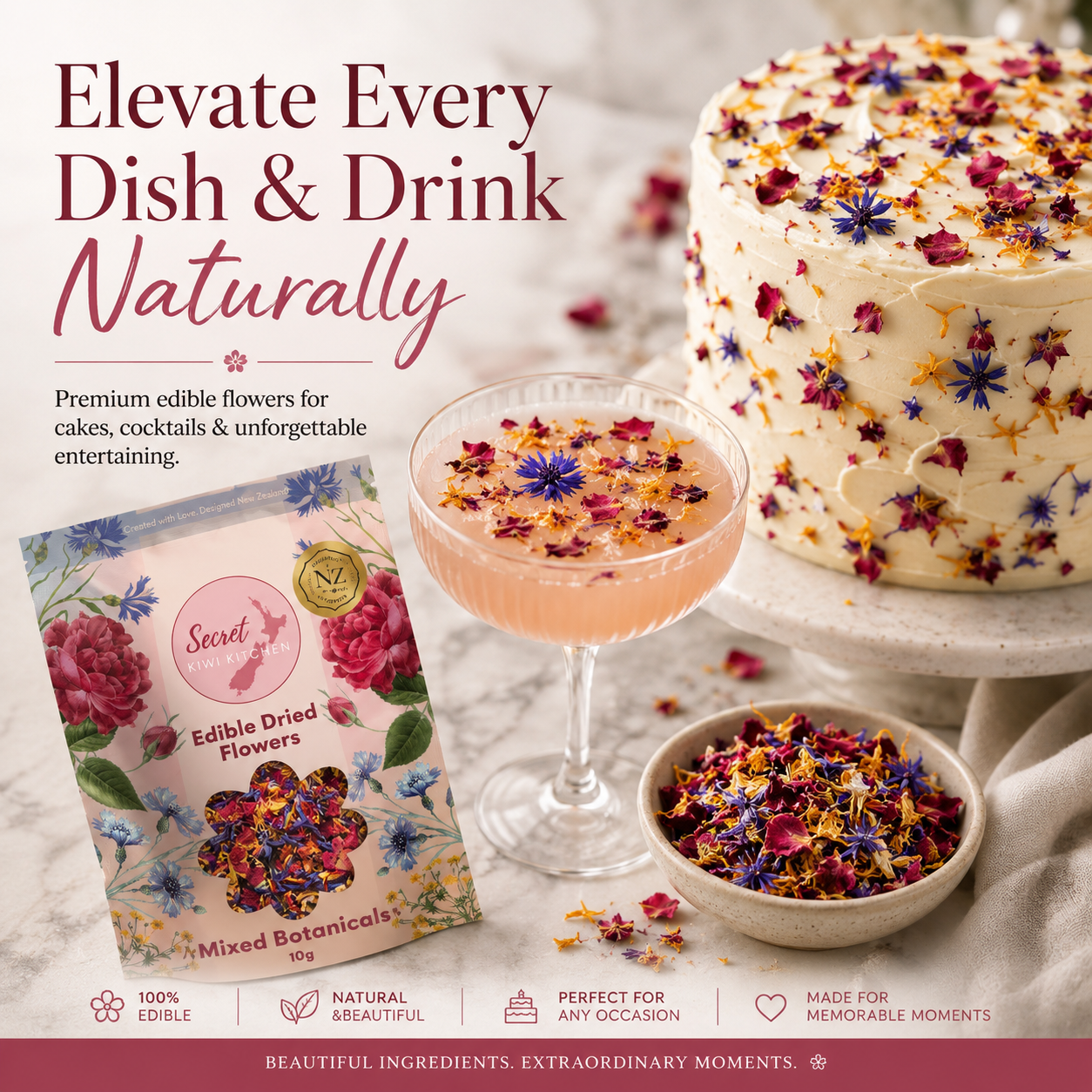 Secret Kiwi Kitchen LLC ChatGPT ad — Elevate Every Dish & Drink Naturally