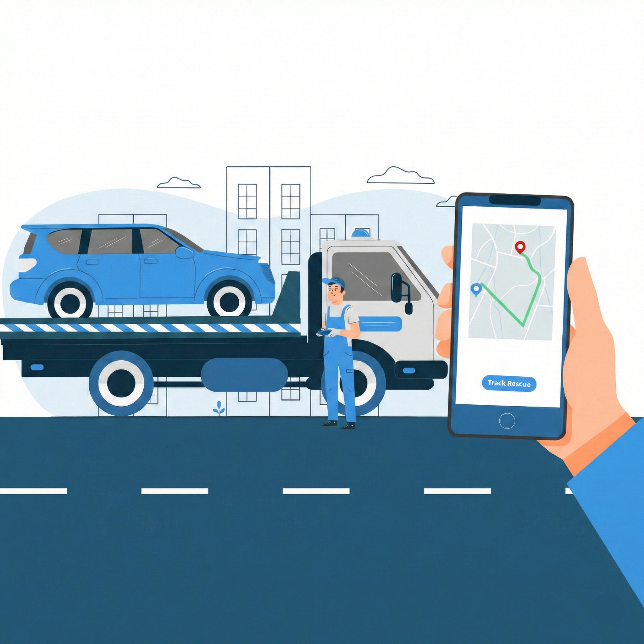 Mobile Roadside, LLC ChatGPT ad — 24/7 Flat Tire Assistance