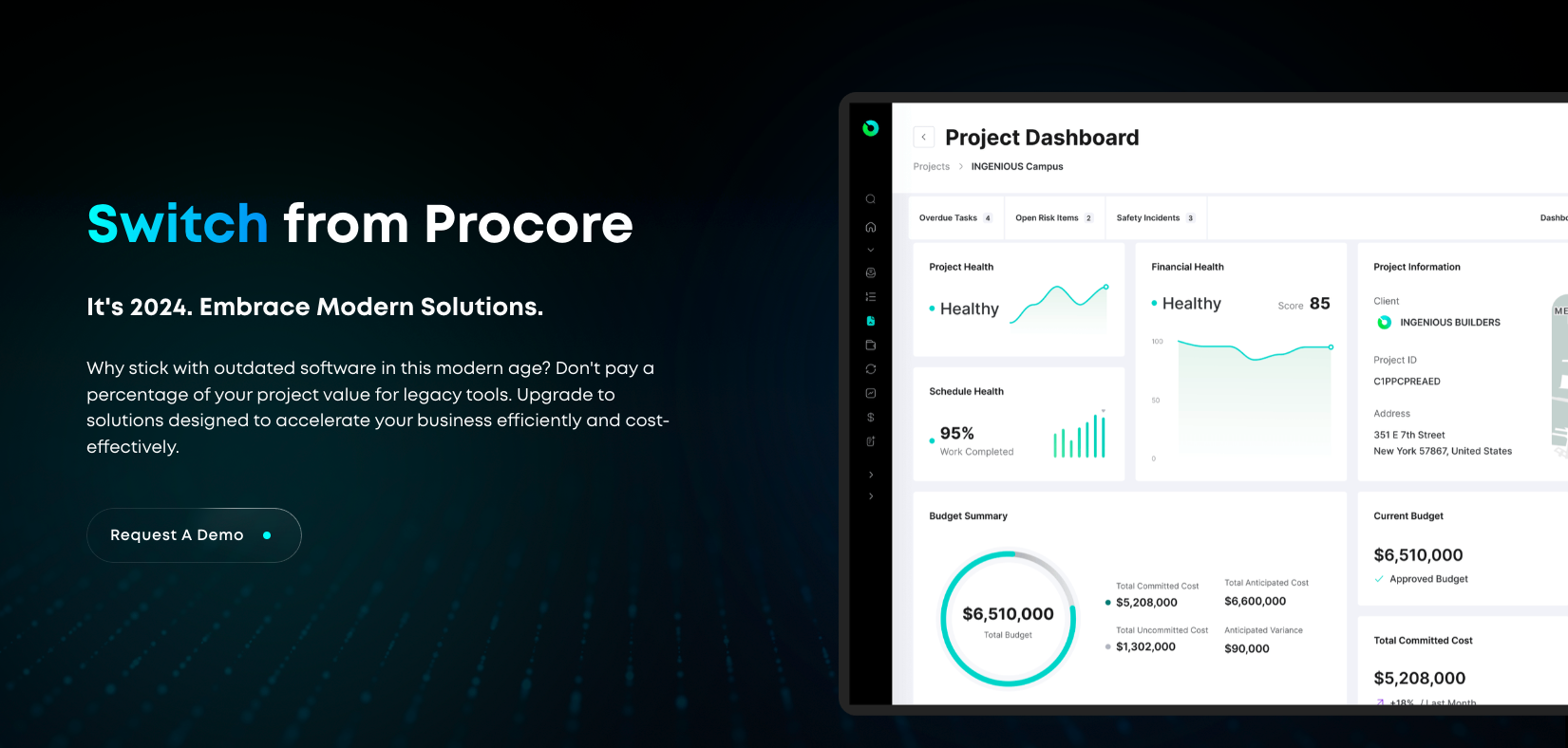 INGENIOUSIO, INC ChatGPT ad — Top Procore Alternatives in 2026 | INGENIOUS.BUILD